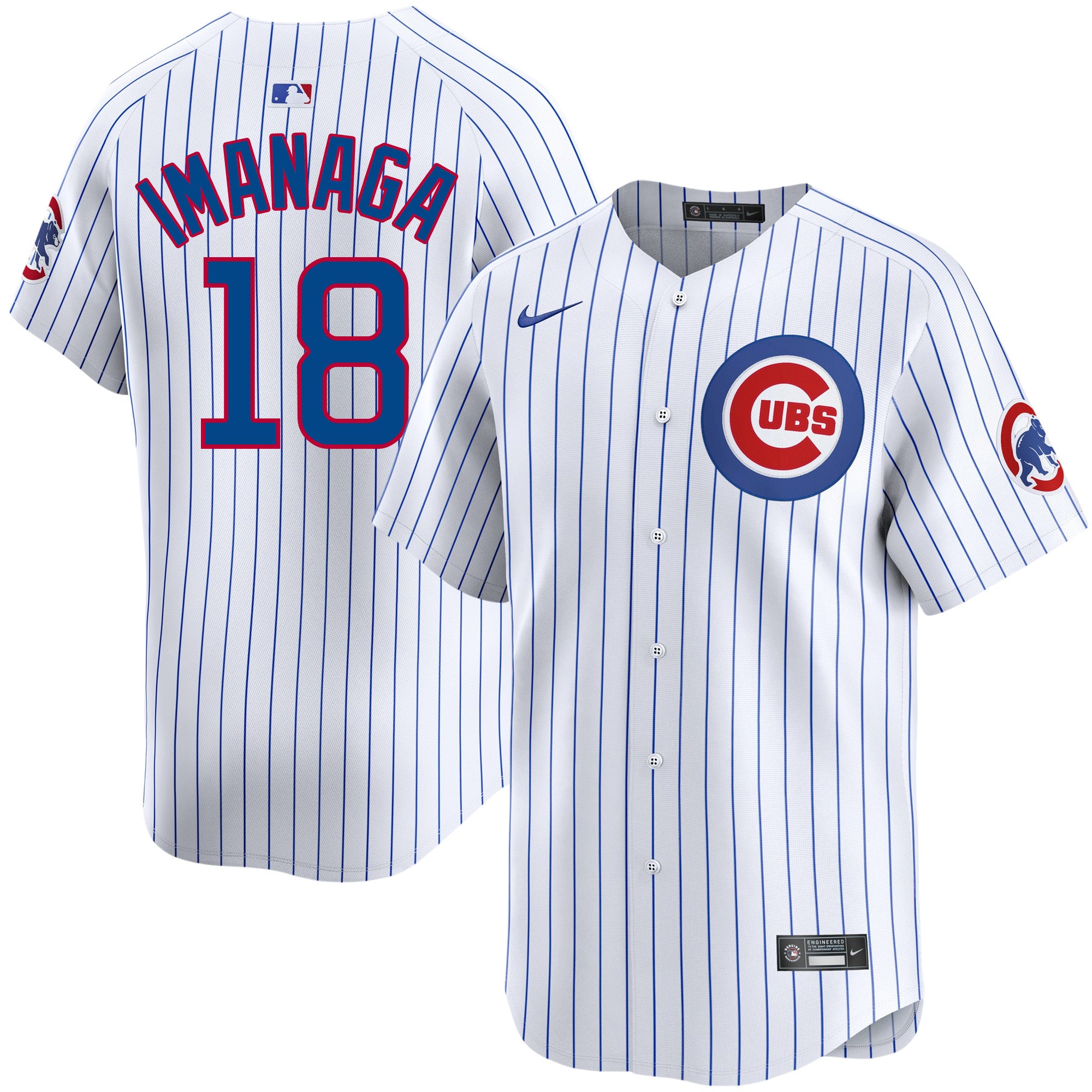 Shota Imanaga Chicago Cubs Nike Home Pinstripe Men's Limited Replica Jersey、mySite、vikingsvslions