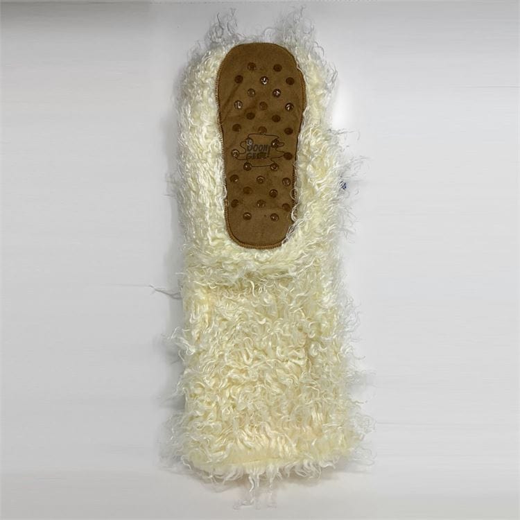 Plush Shaggy Llama Knee High Slipper Socks Beautiful, Cute, Luxurious! *、mySite、g9winljtr