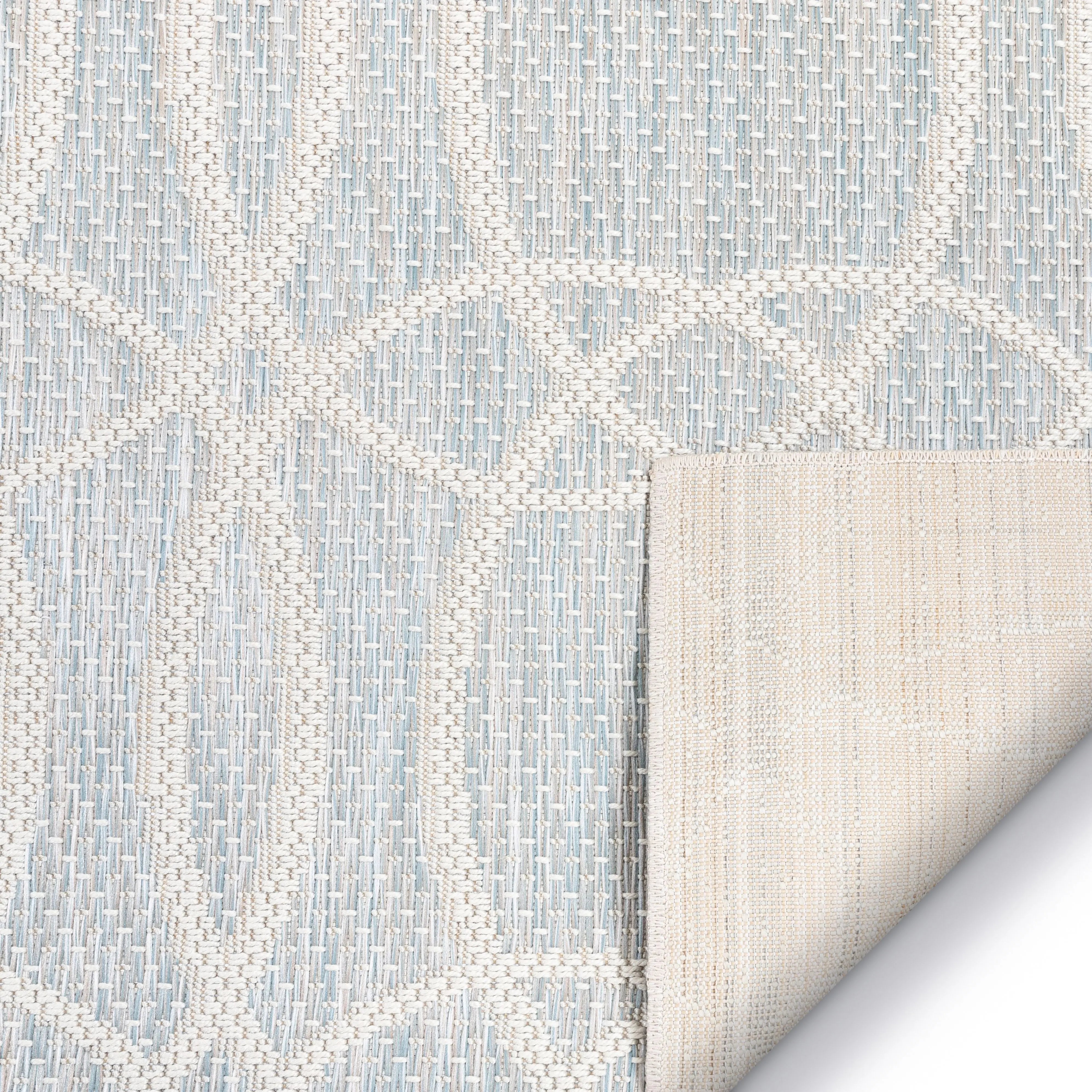 Tocha Modern Geometric Blue Flatweave Rug、mySite、gigharbornorthrealestate