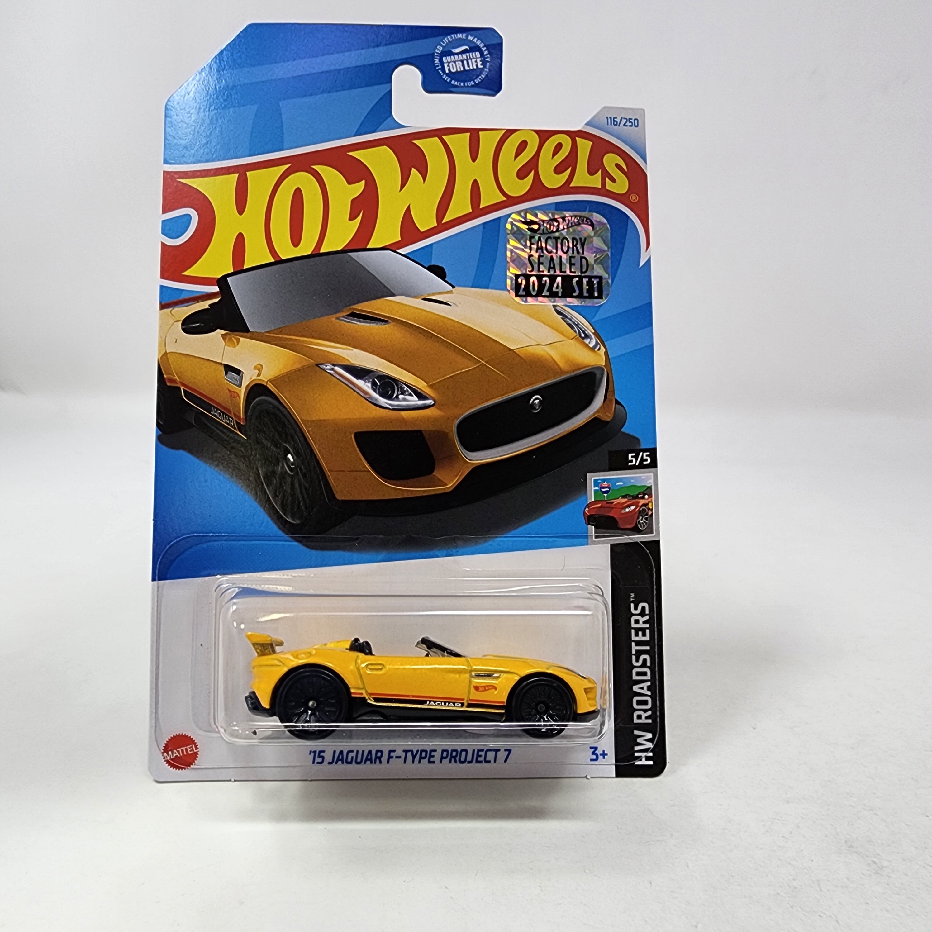 '15 Jaguar F-Type Project 7 * Yellow Dollar General * 2024 Hot Wheels Basic w/ Factory Holo、mySite、hgirdovlk