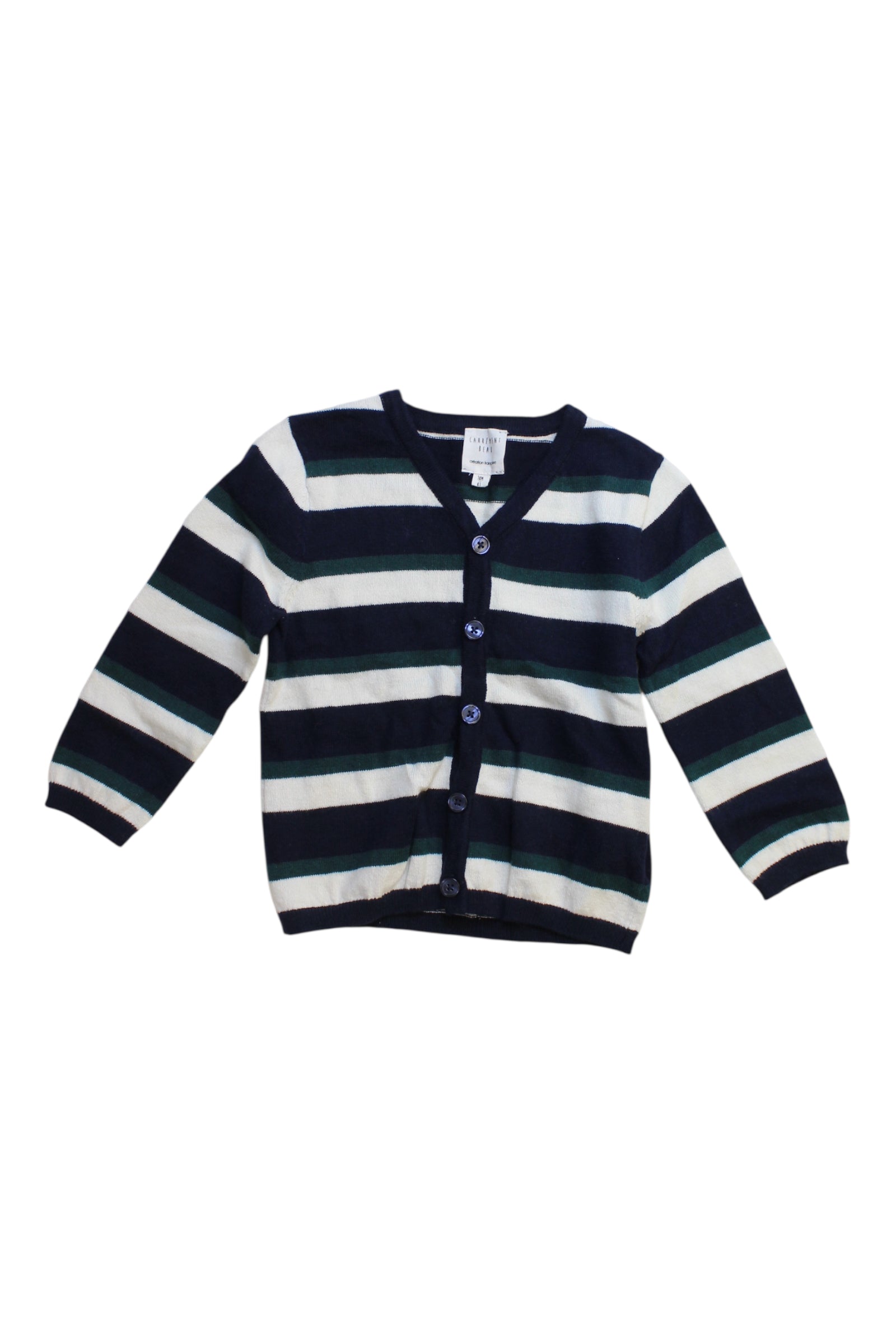 Carrément Beau Striped Cardigan 12-18M、mySite、g9winljtr