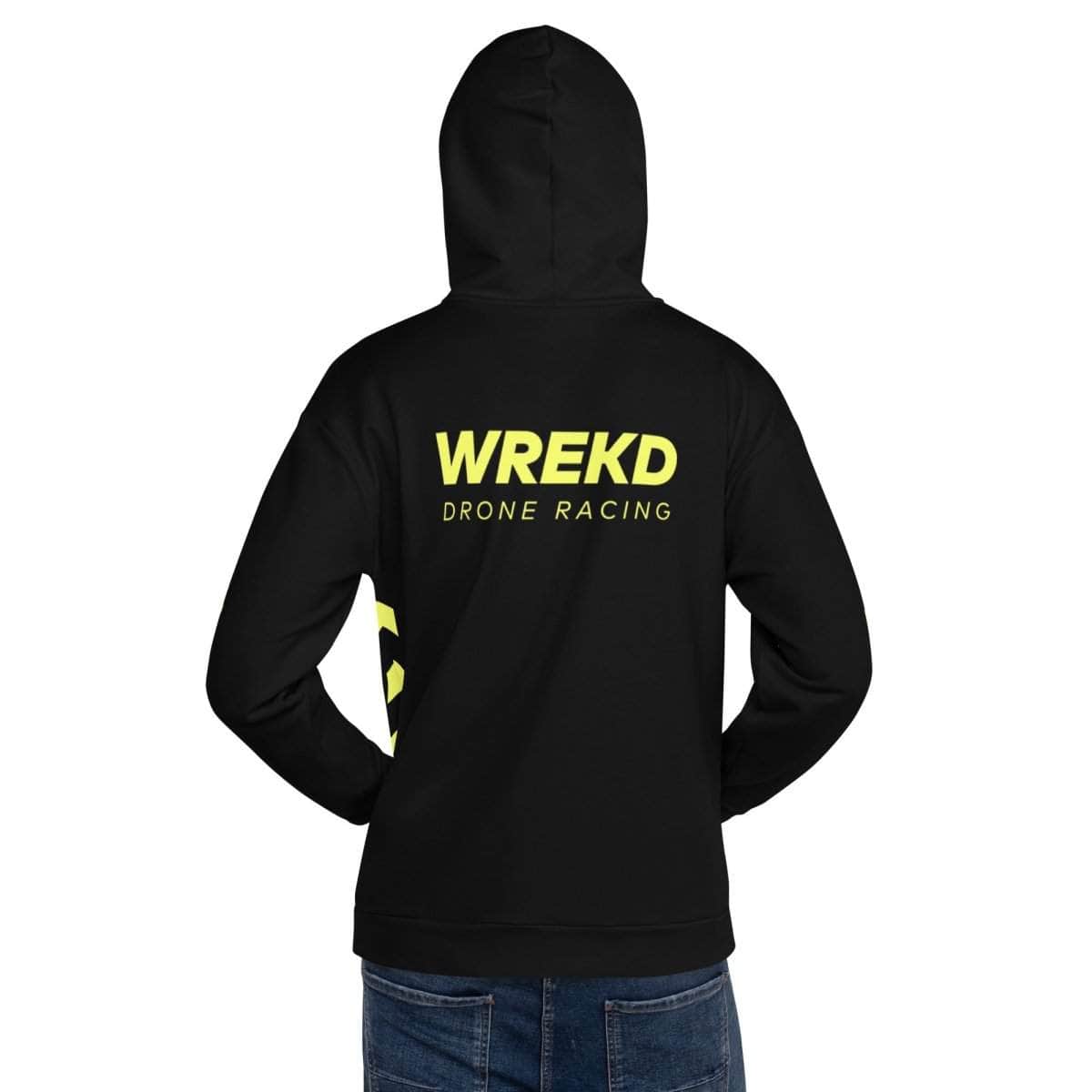  WREKD Drone Racing Unisex Hoodie - Black、mySite、merchandisen
