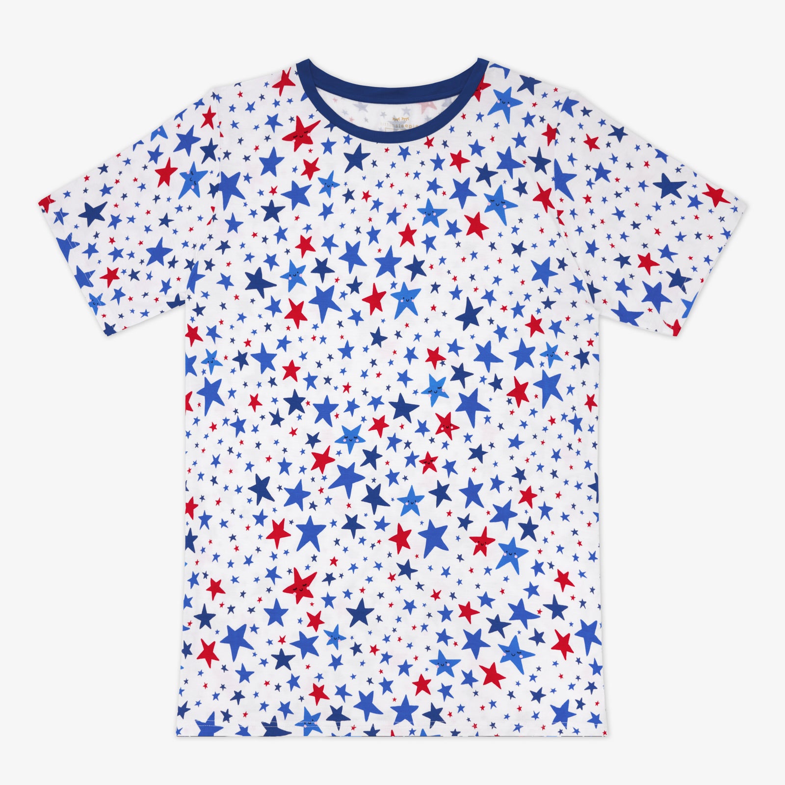 Bright Stars Men's Short Sleeve Pajama Top、mySite、g9winljtr