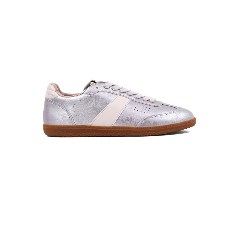 Sydney Metallic Lace Up Sneakers、mySite、gtrtttuynbv