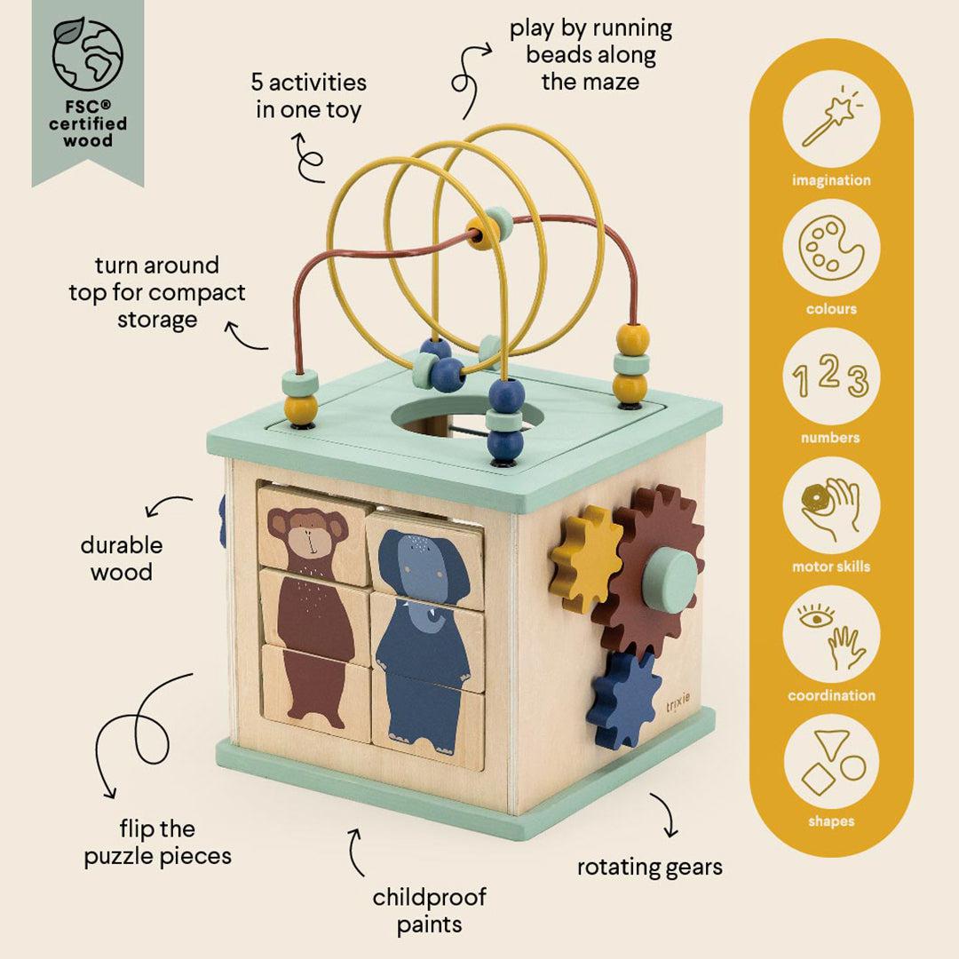  Trixie Wooden 5-In-1 Activity Cube、mySite、merchandisen