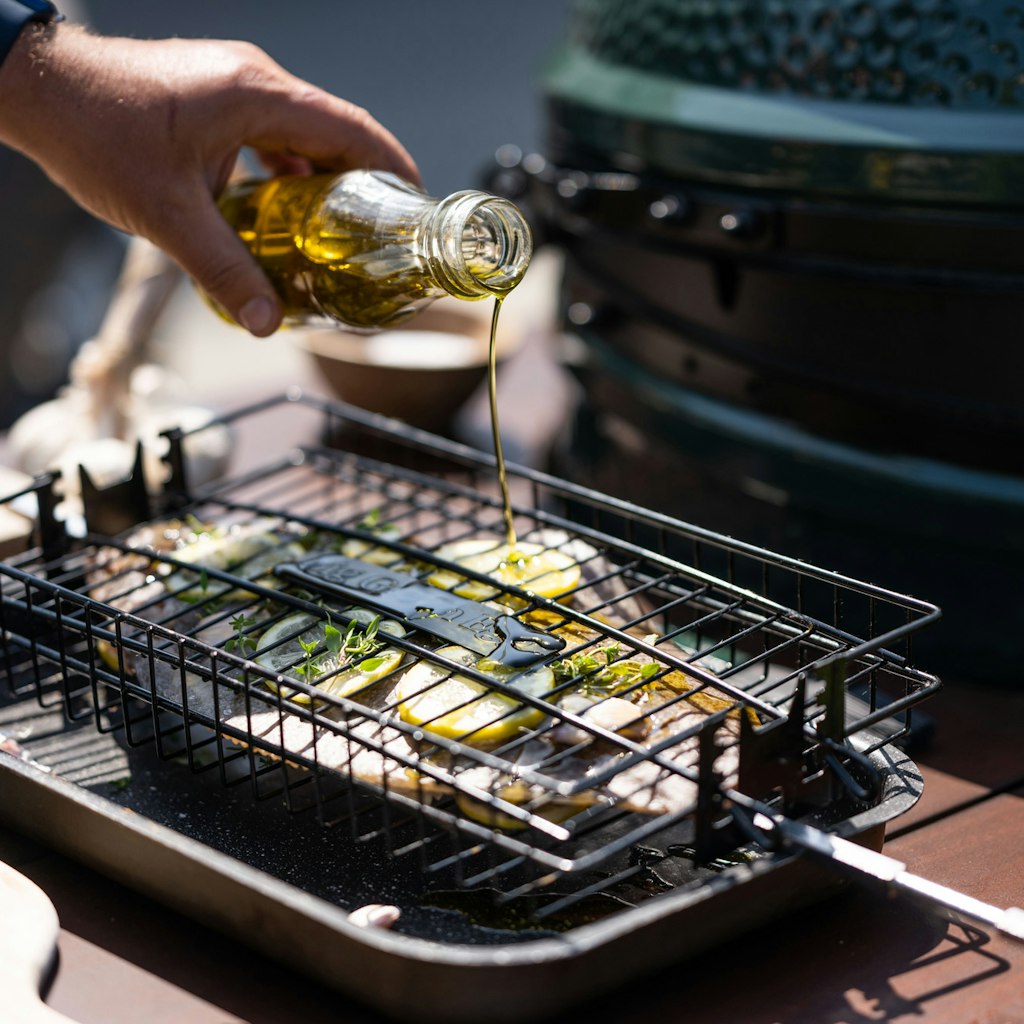 Big Green Egg Rotisserie Flat Basket、mySite、noshort