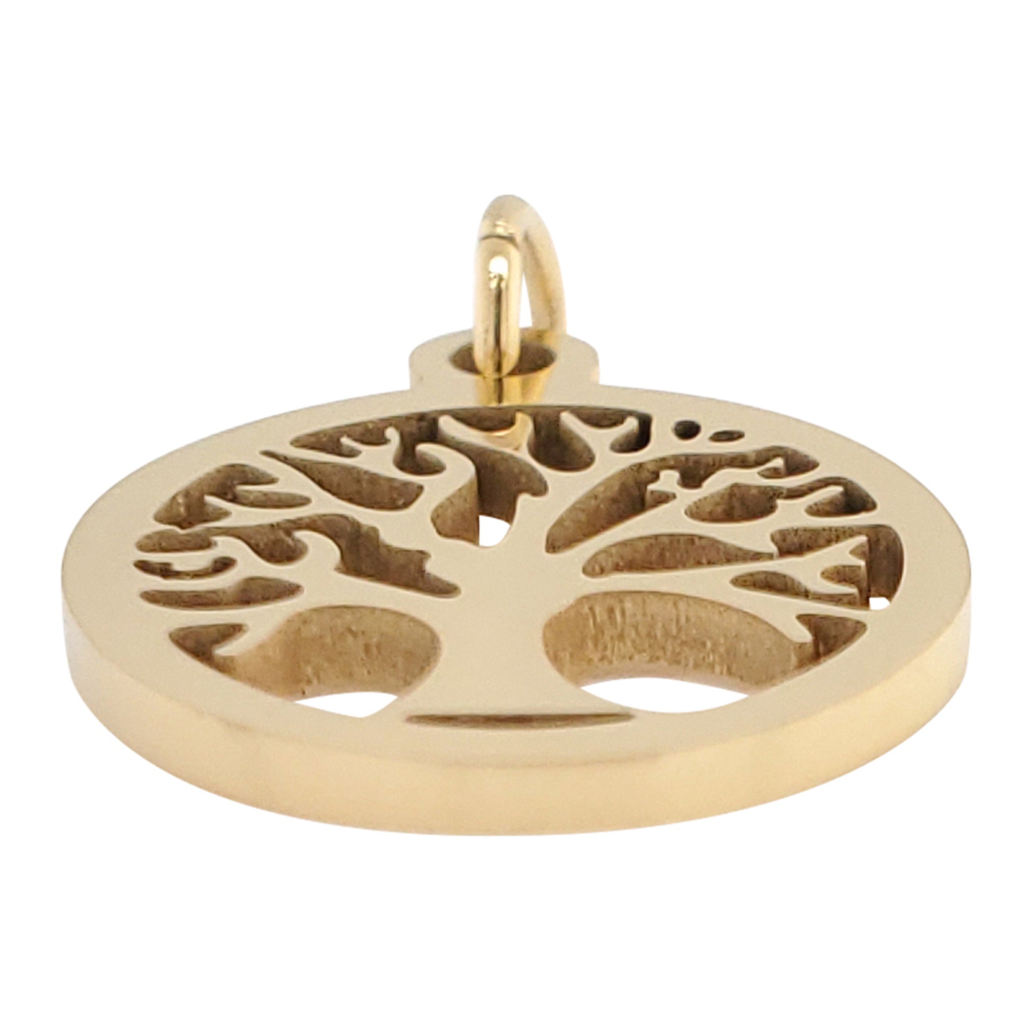 18K Gold PVD Coated Stainless Steel Tree of Life Charm / PDC9011、mySite、dreamappss