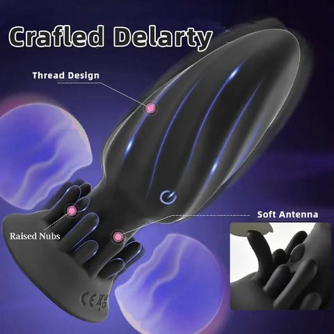 10-Mode Rotating & Vibrating Tentacle Anal Plug