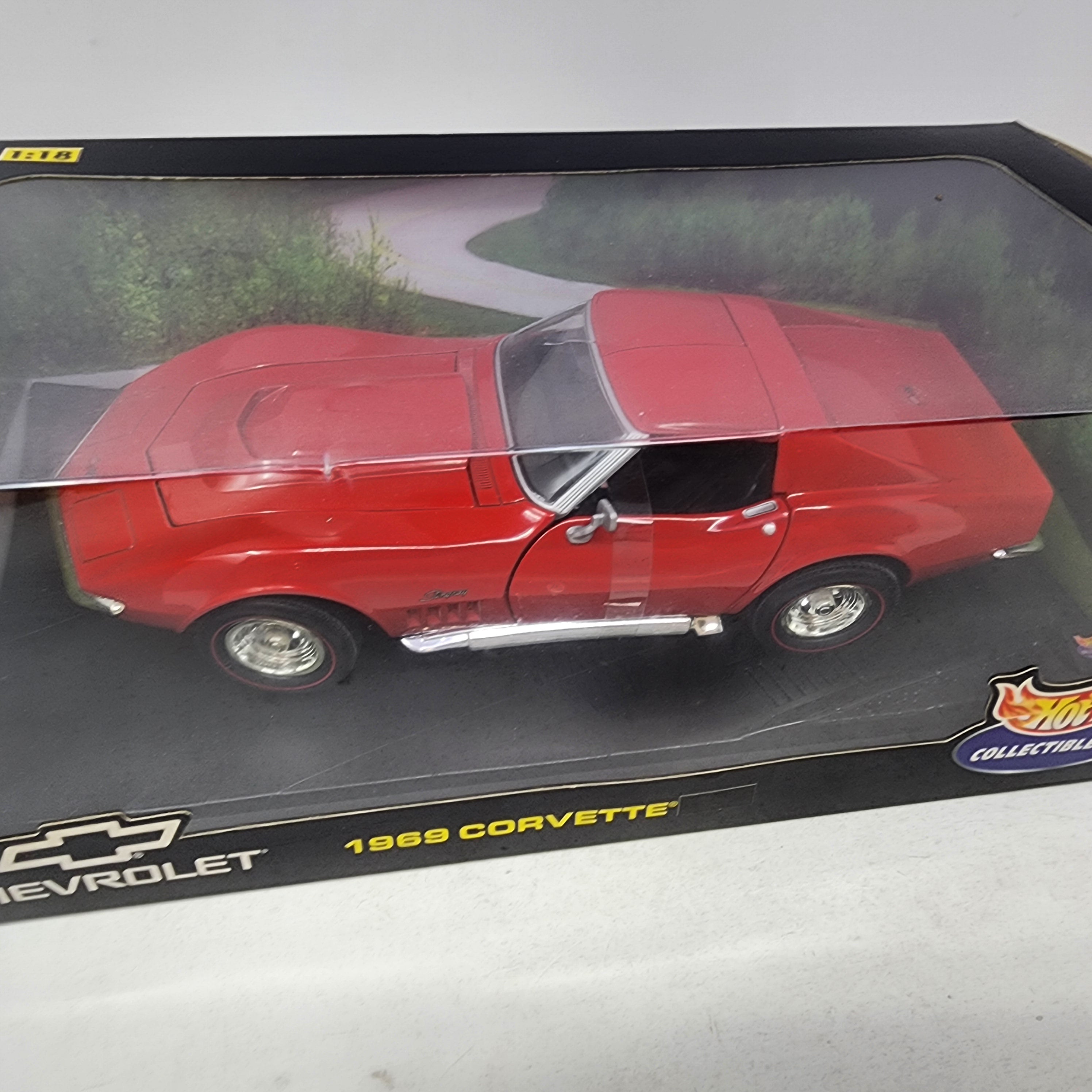1969 Chevrolet Corvette * RED * Hot Wheels Collectibles 1/18 Scale、mySite、hgirdovlk