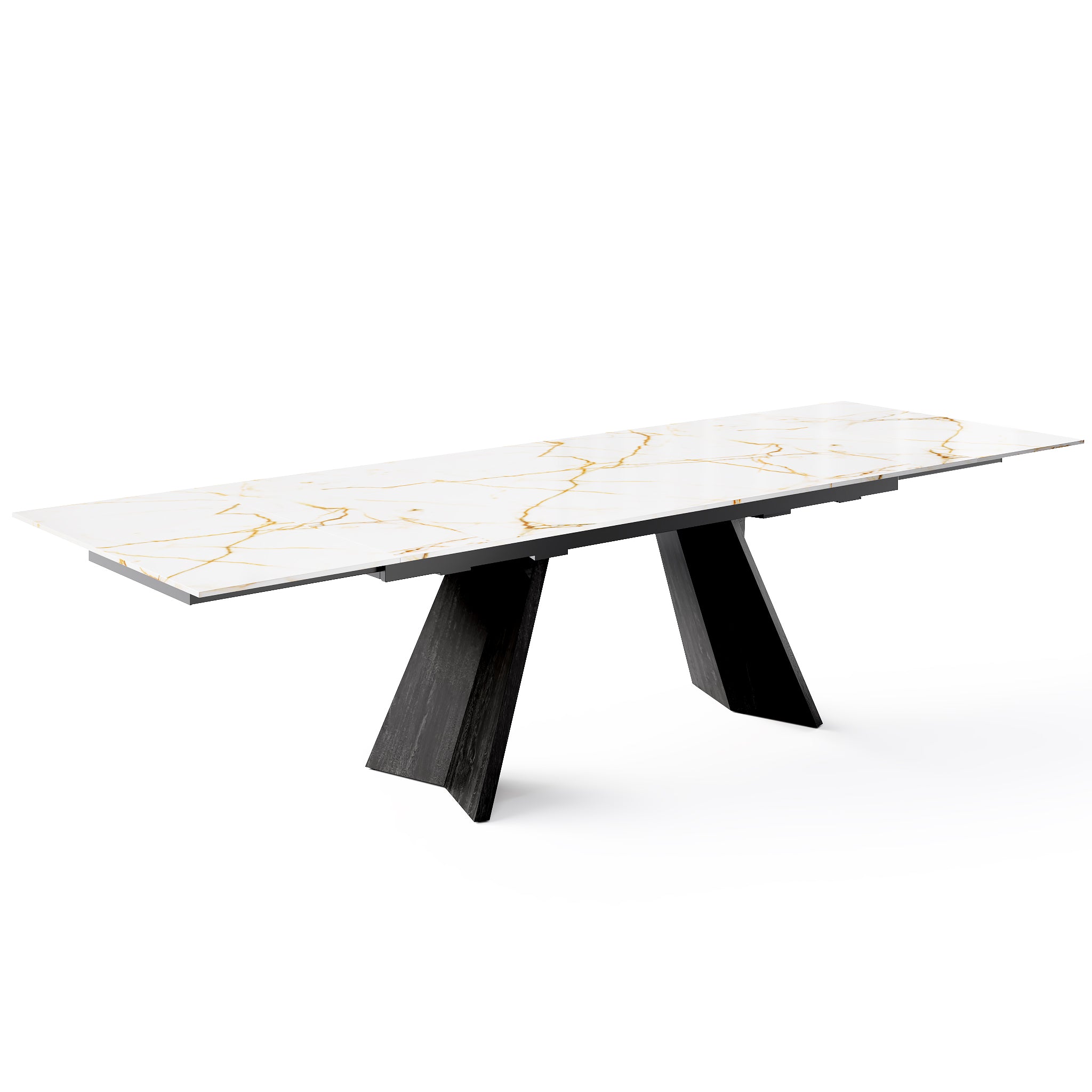  Icaro Extendable Dining Table with Marble and Ceramic Top Options、mySite、sugarbowlscore