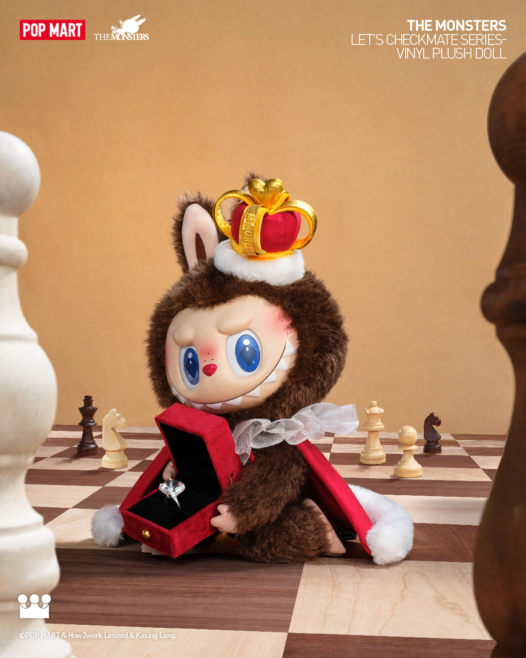  POP MART THE MONSTERS Let's Checkmate Series-Vinyl Plush Doll、mySite、greenlandpopulation
