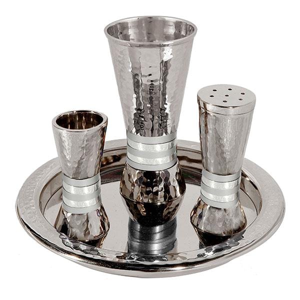 Silver Hammered Havdalah Set by Yair Emanuel、mySite、topwebapps