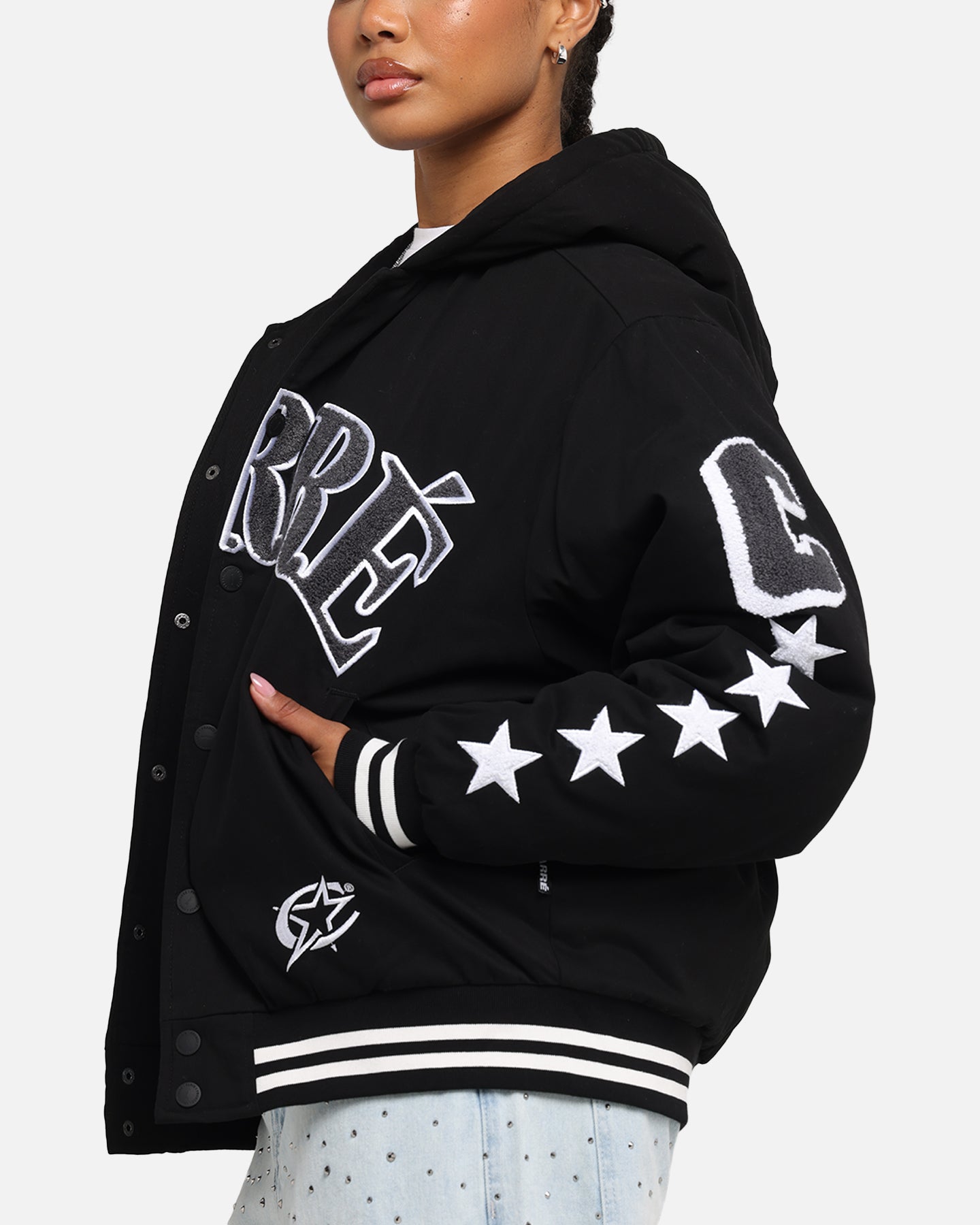 Carre C-Star Varsity Jacket Black、mySite、zt4zffjzw
