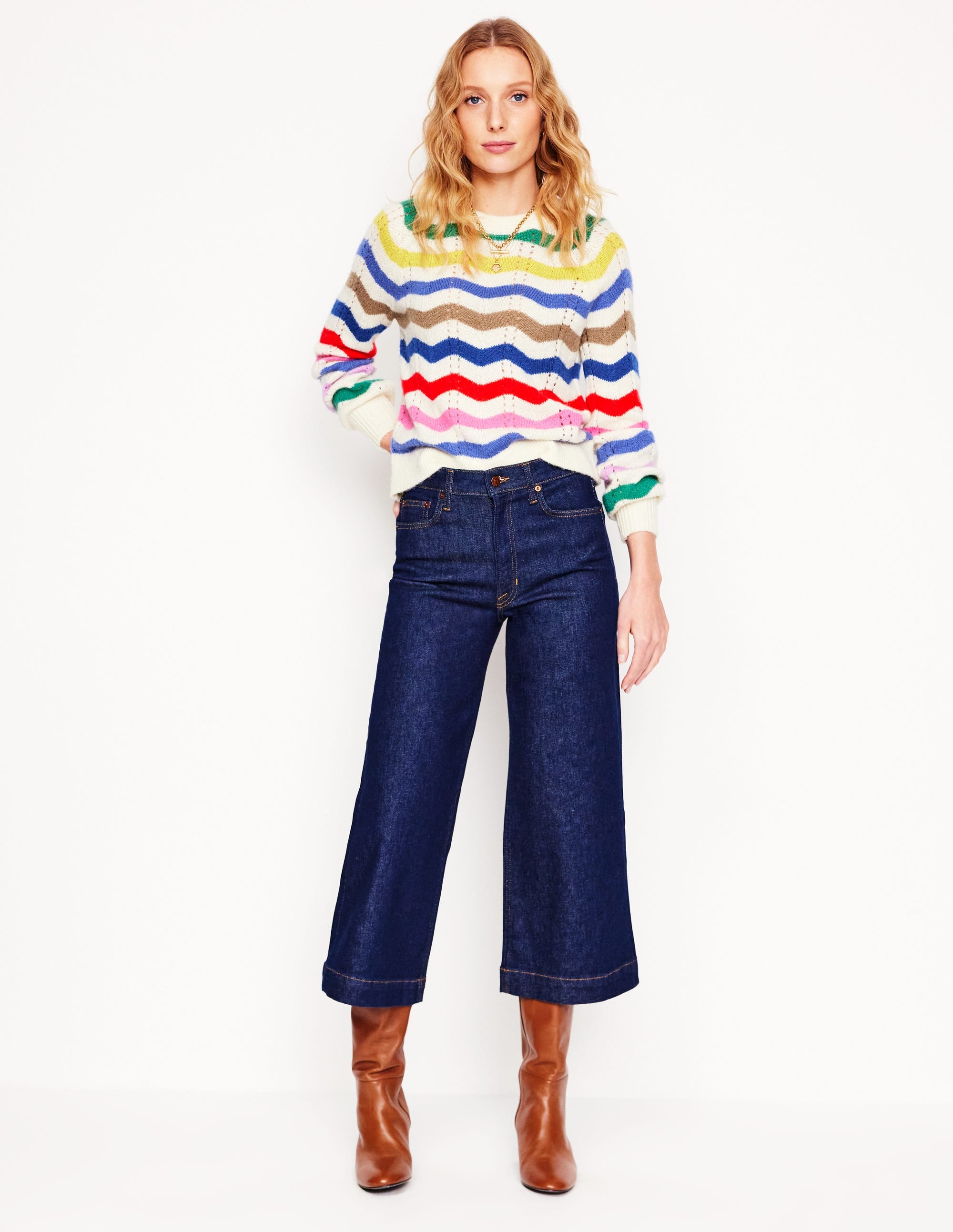  Alice Fluffy Raglan Sweater-Rainbow Wave、mySite、ashleygrahame