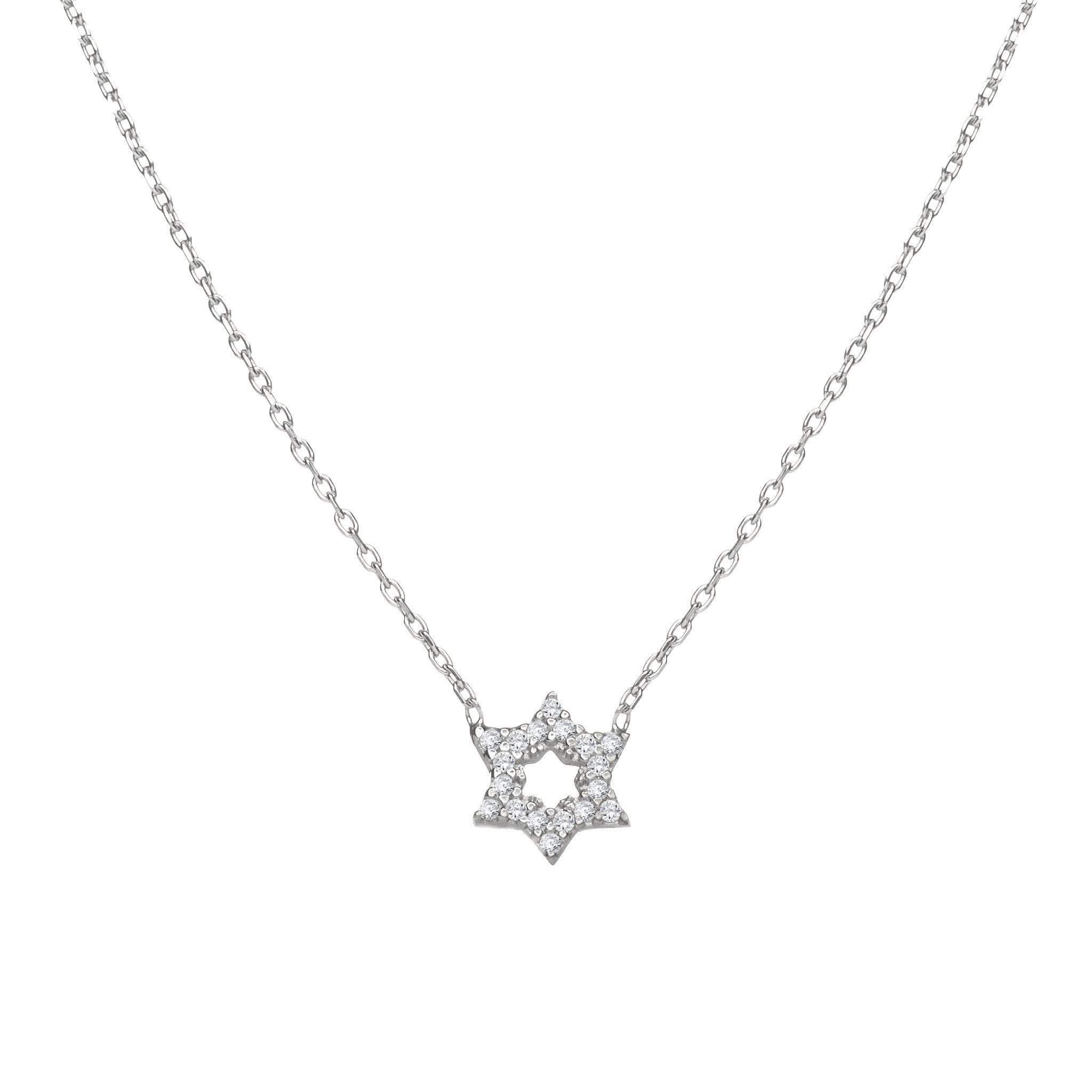Star of David Sparkle Necklace - Gold, Silver or Rose Gold、mySite、topwebapps