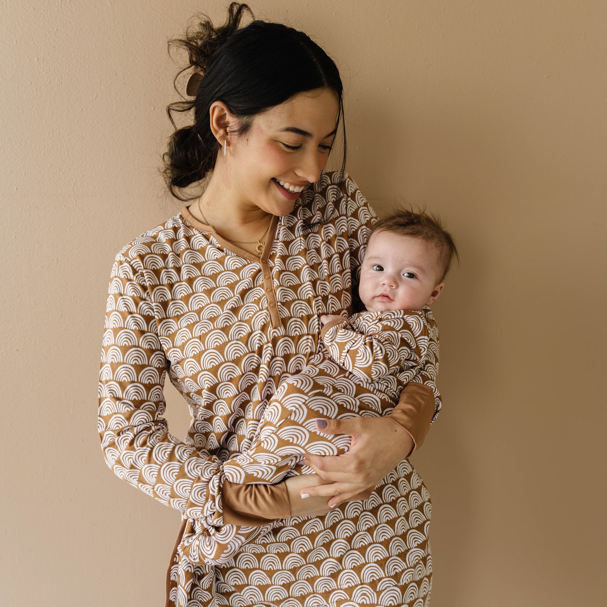 Rust Rainbows Women's Pajama Top、mySite、g9winljtr