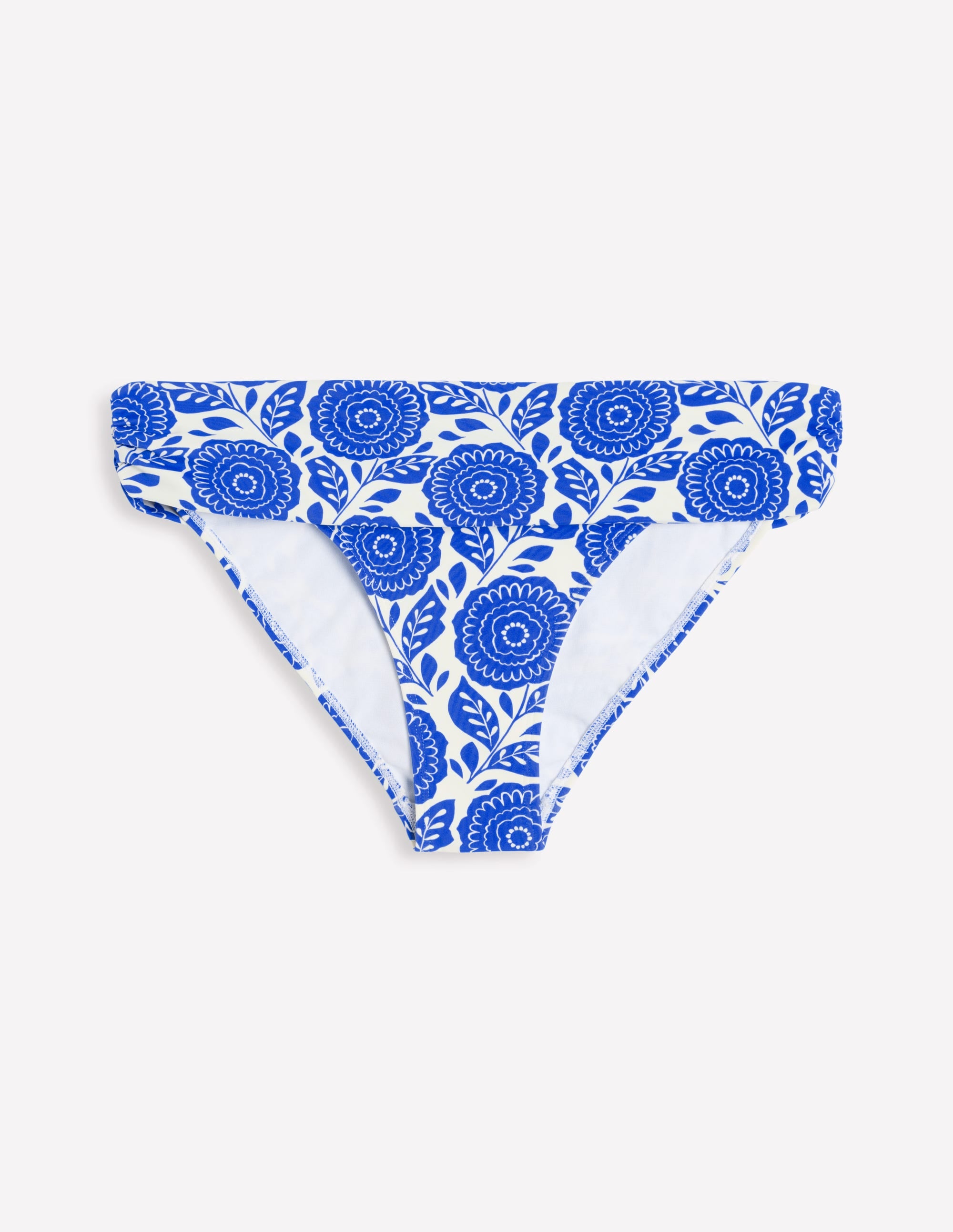  Levanzo Fold Bikini Bottoms-Blue Dahlia Stamp、mySite、ashleygrahame