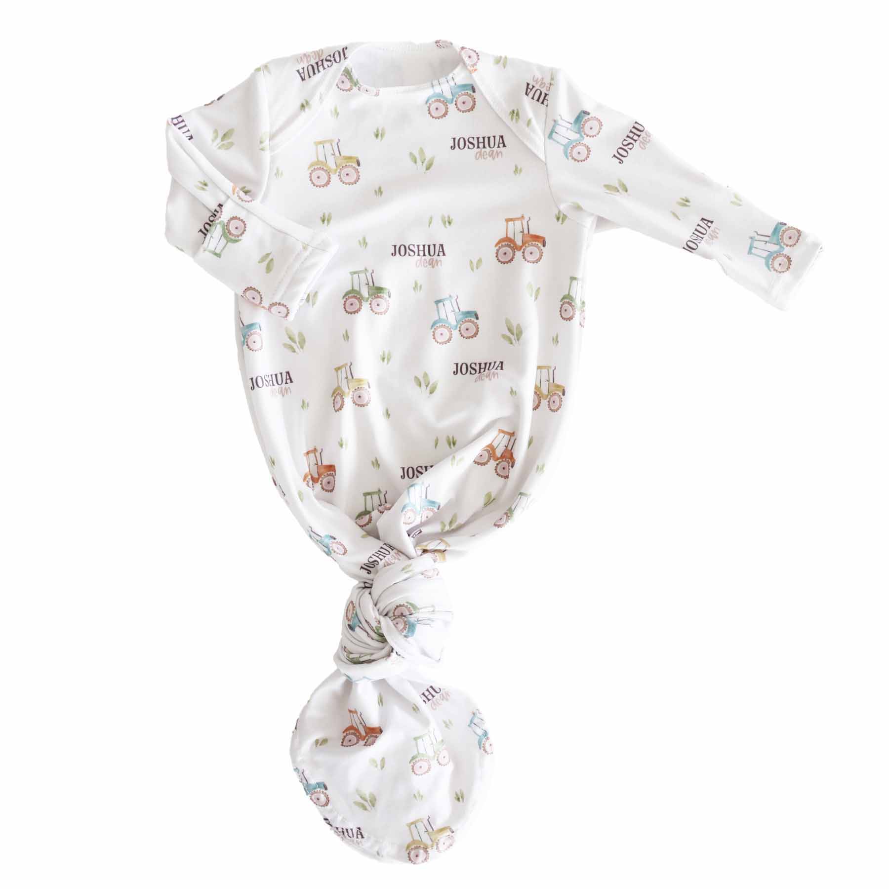  Little Farmer Personalized Newborn Baby Knot Gown、mySite、layawaytickets