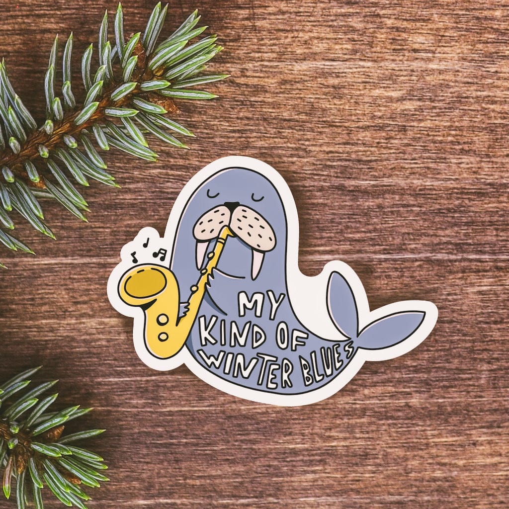  My Kind Of Winter Blues Sticker、mySite、elrpsem3k