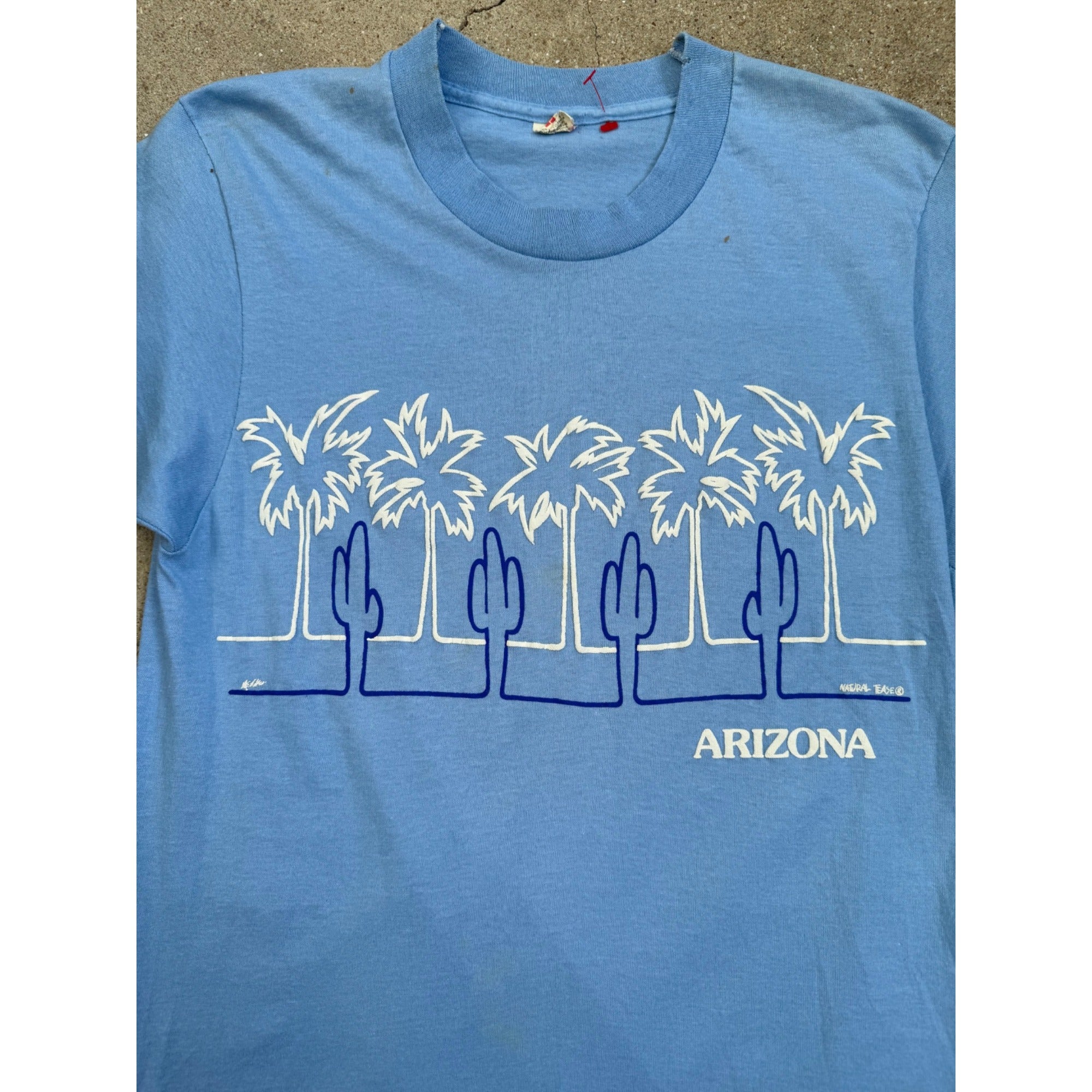80's Arizona Single Stitch Blue Graphic Tee T-Shirt Medium、mySite、garagedoors4me