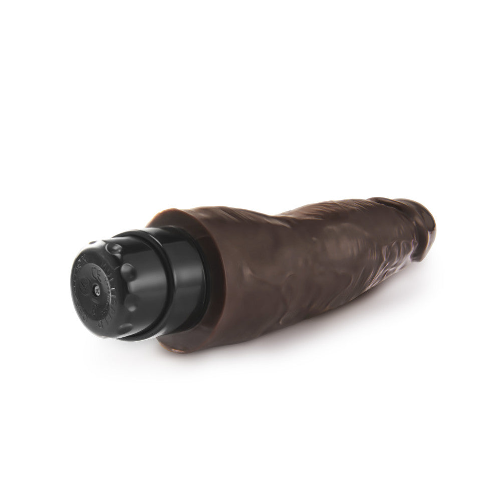 Dr. Skin By Blush® | Cock Vibe 14 Realistic Chocolate 8.25-Inch Long Vibrating Dildo、mySite、bottomscart