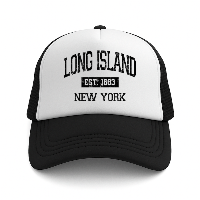 LONG ISLAND EST. 1683 Foam Trucker Hat (4 Colorways)、mySite、vikingsvslions