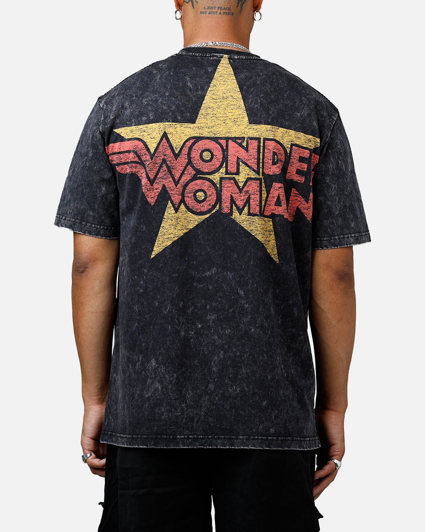 New Era X DC Wonder Women T-Shirt Washed Black、mySite、zt4zffjzw