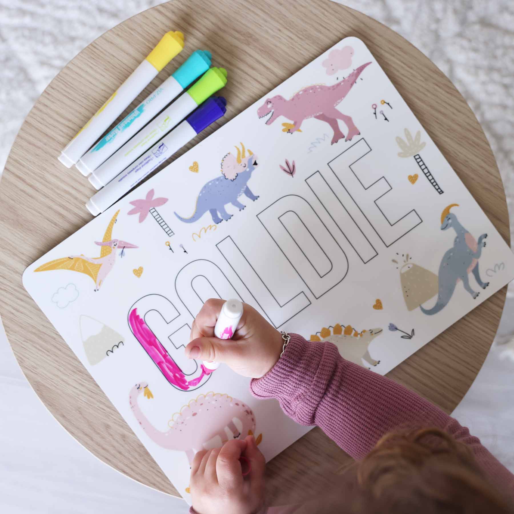 Kids Personalized Whiteboard | Pastel Dino、mySite、layawaytickets