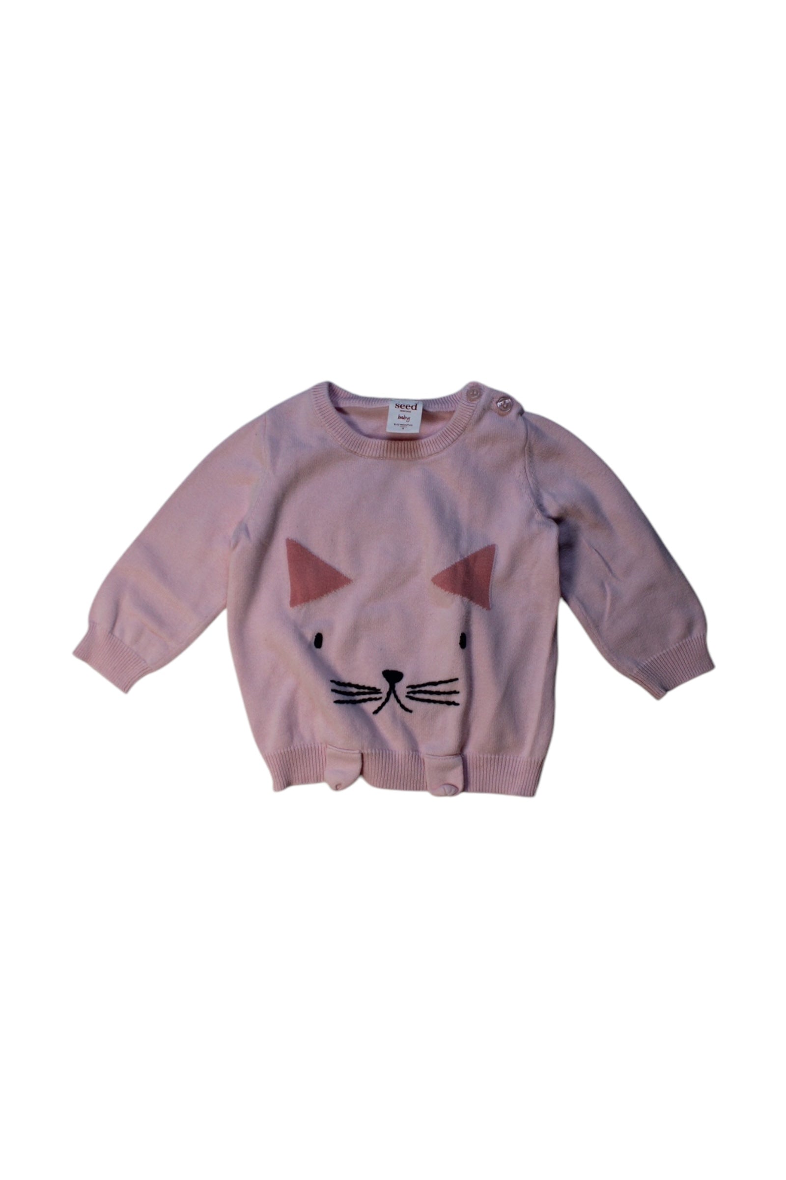 Seed Cat Face Sweater 6-12M、mySite、g9winljtr