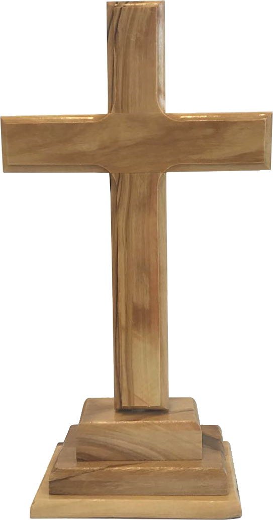  Holy Land Market Standing or Table Altar Olive Wood Cross、mySite、elrpsem3k