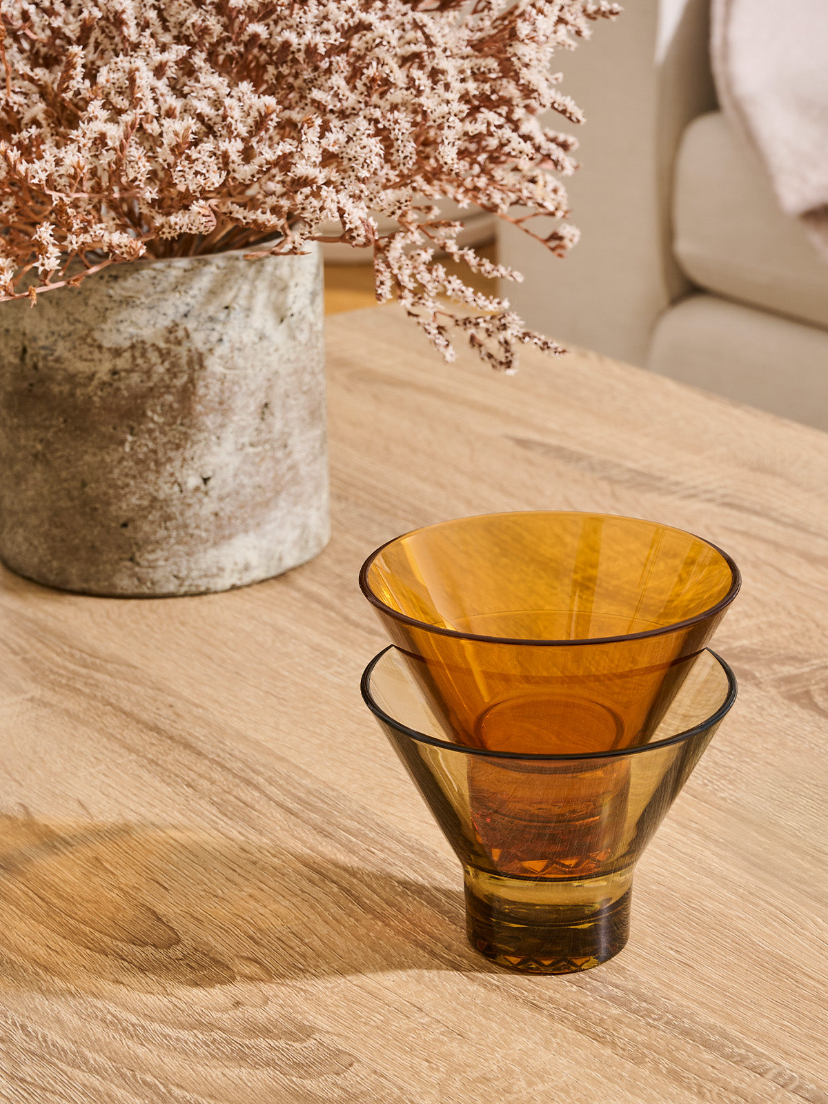 RESERVE 8oz Stemless Martini - Mixed Color Set、mySite、camillekostekn