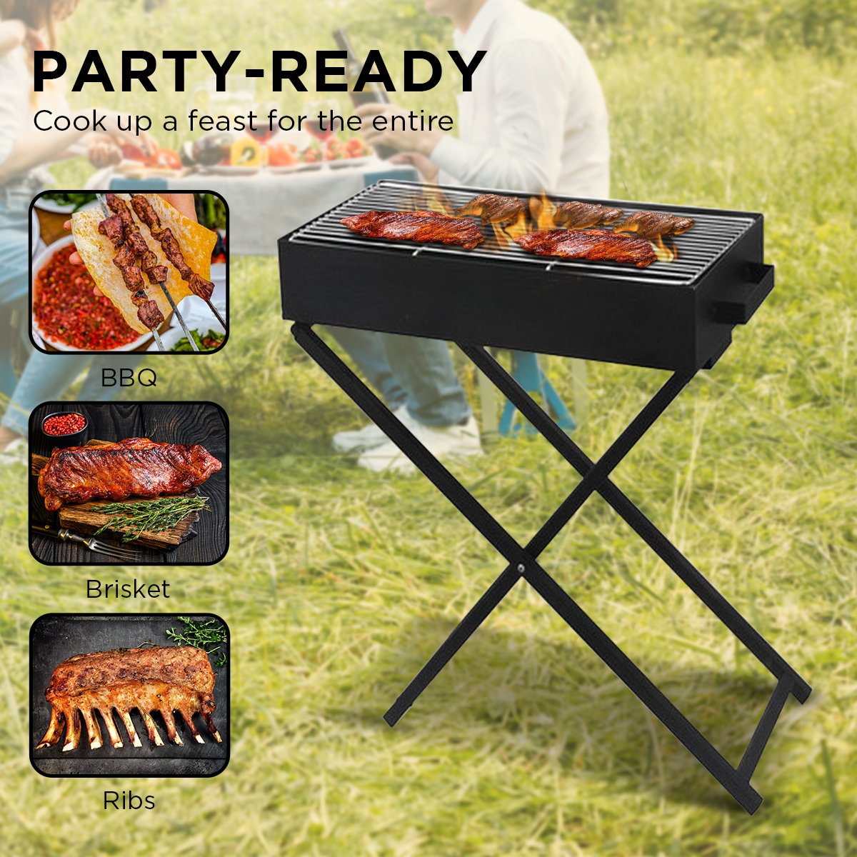 Wallaroo Adjustable Height Charcoal BBQ Grill、mySite、camillekostekn