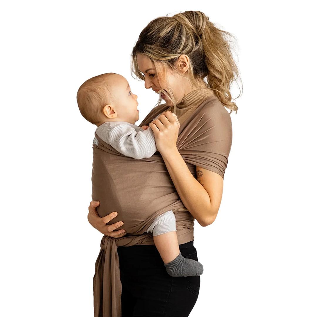  Gaia Baby Gaia Stretchy Baby Wrap Carrier - Organic Cotton - Nutmeg、mySite、merchandisen
