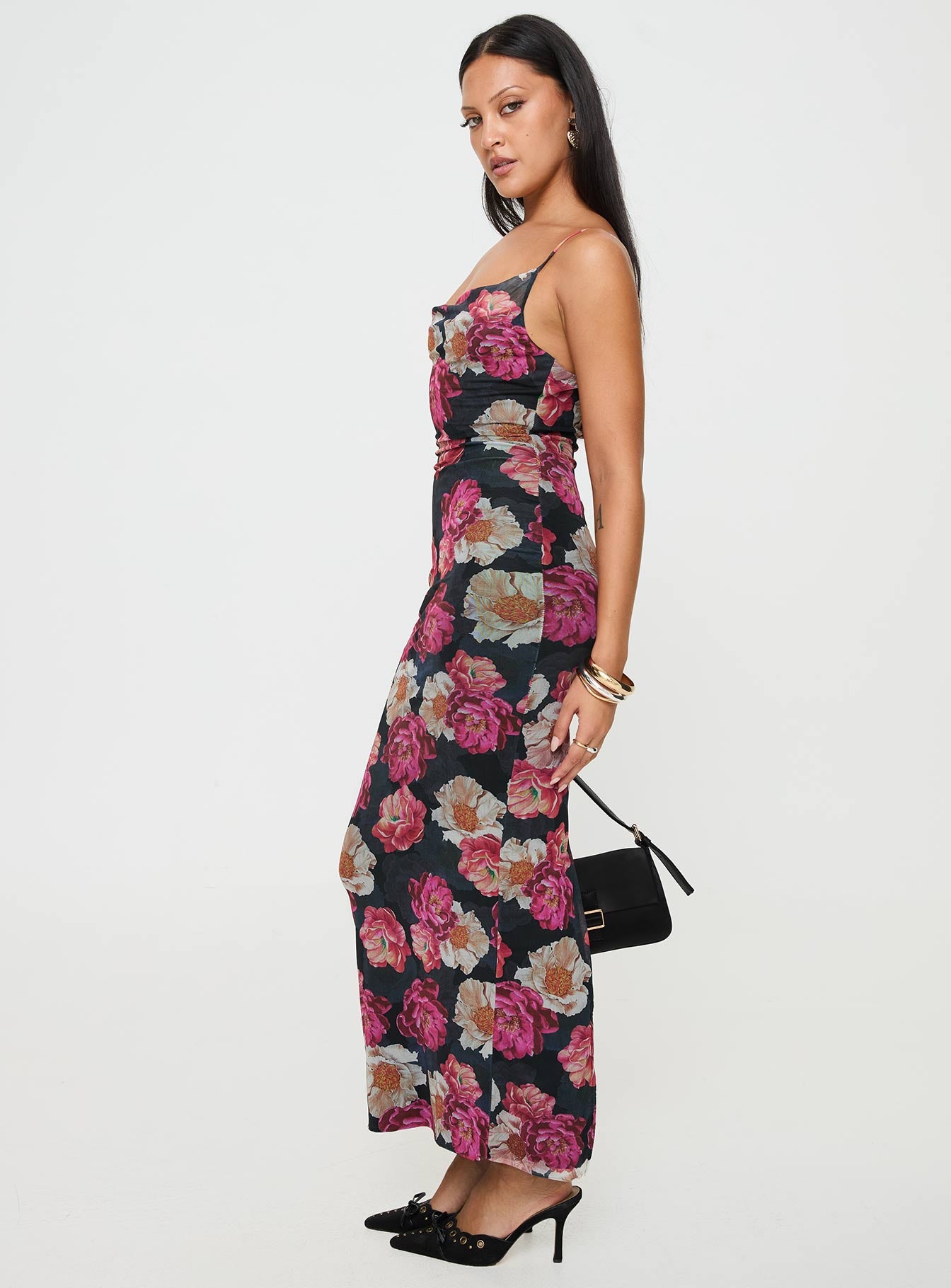 Auley Maxi Dress Multi / Red Floral、mySite、solidvoid