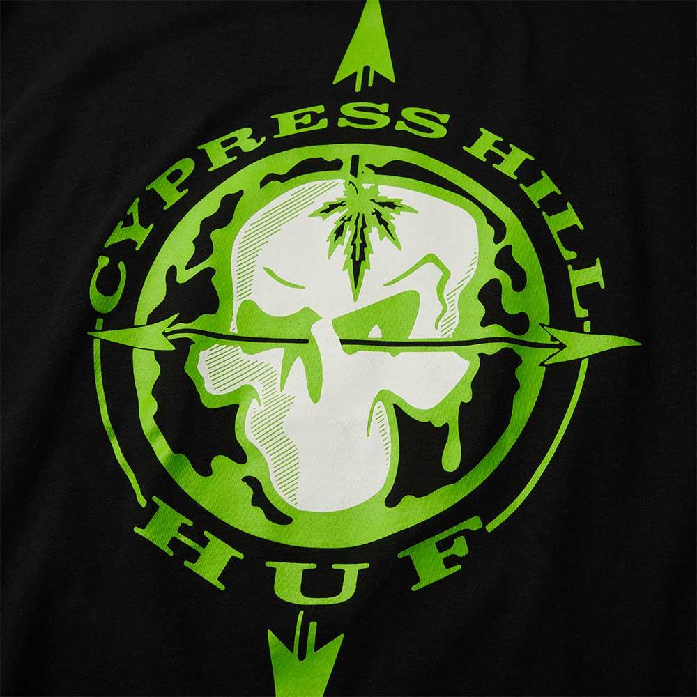  HUF x Cypress Hill Blunted Compass T-shirt - Black、mySite、merchandisen