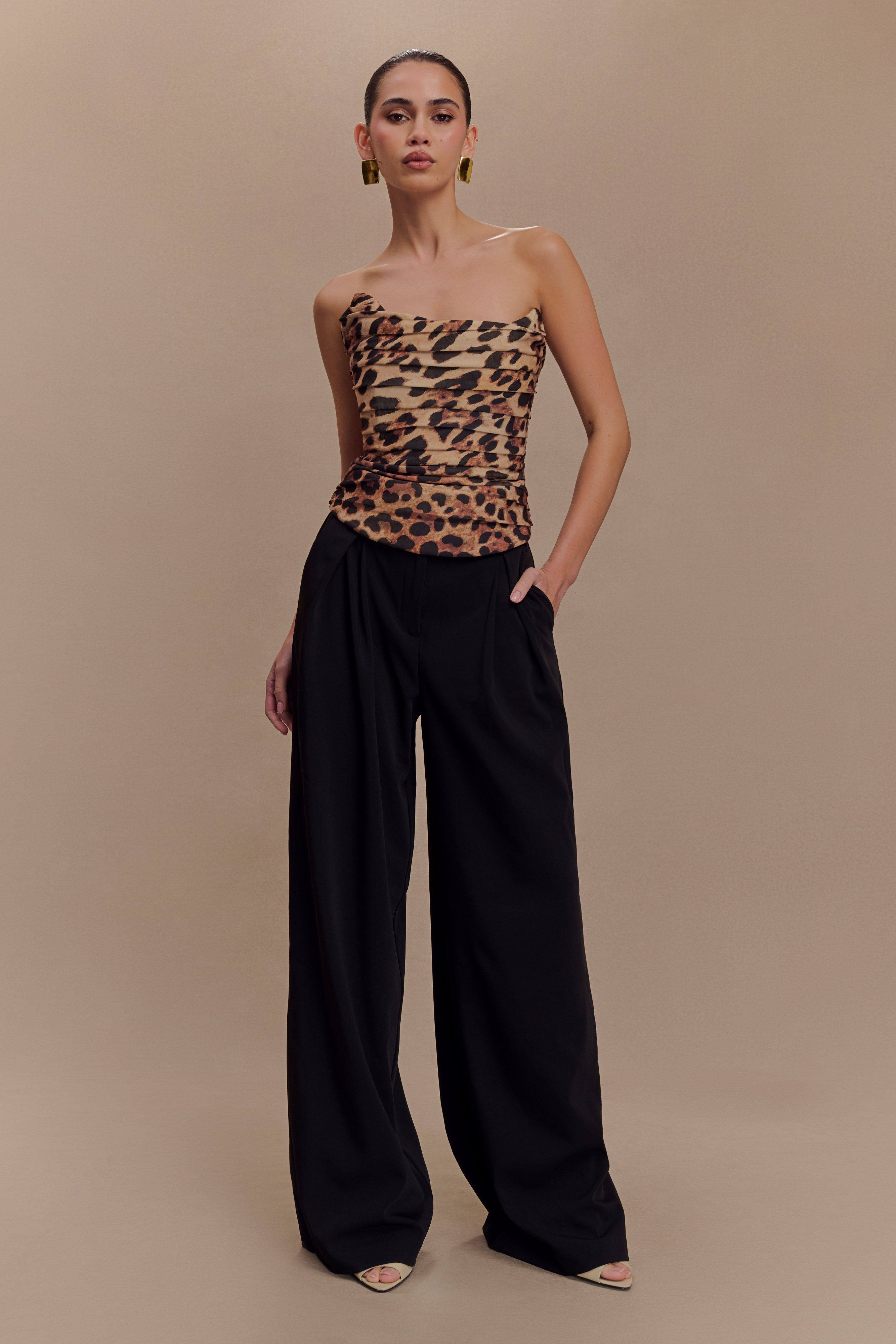 Tokio Suiting Corset - Leopard Print、mySite、solidvoid