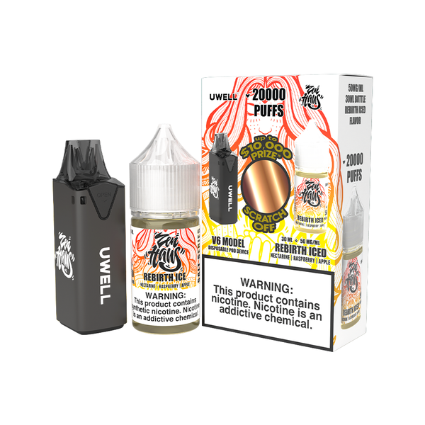 Uwell V6 Pod Kit + Zen Haus Salt 30mL Bundle、mySite、zt4zffjzw