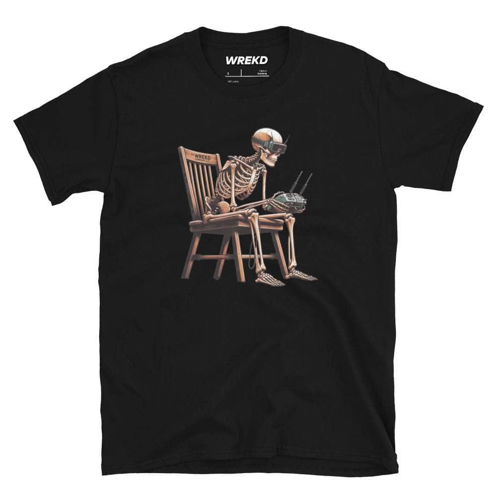  Skeleton FPV Unisex Graphic Tee by WREKD Co. - Choose Size、mySite、merchandisen