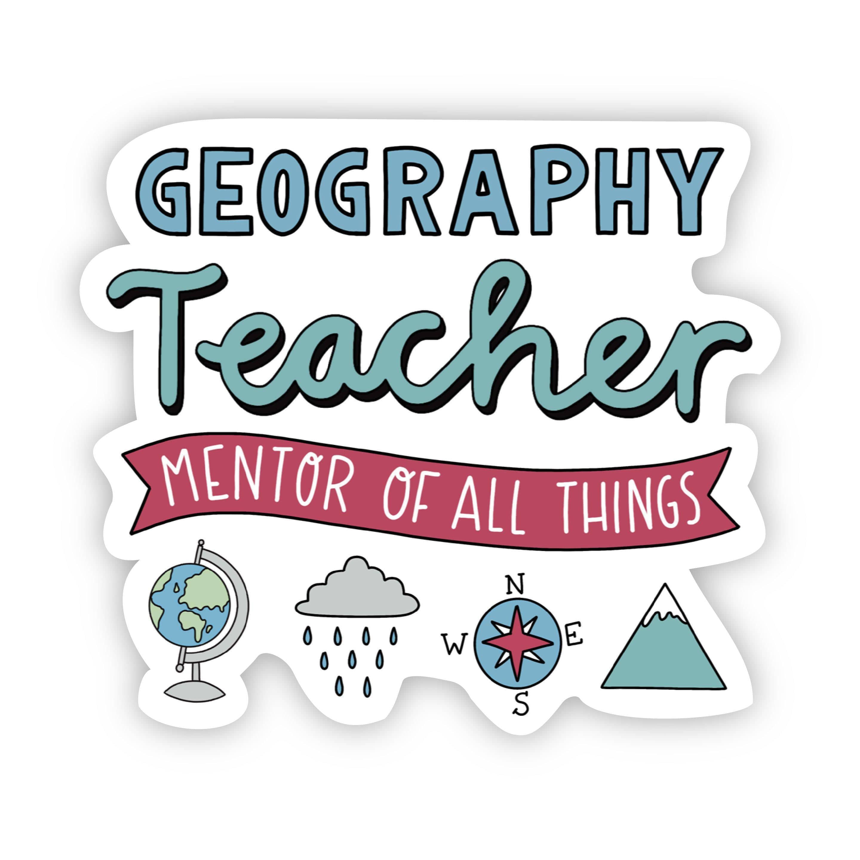  Geography Teacher Sticker、mySite、elrpsem3k