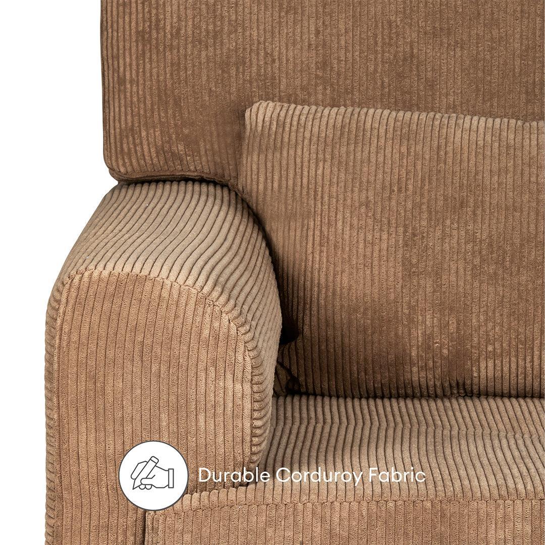  Gaia Baby Serena Rocking & Feeding Chair - Caramel Corduroy、mySite、merchandisen