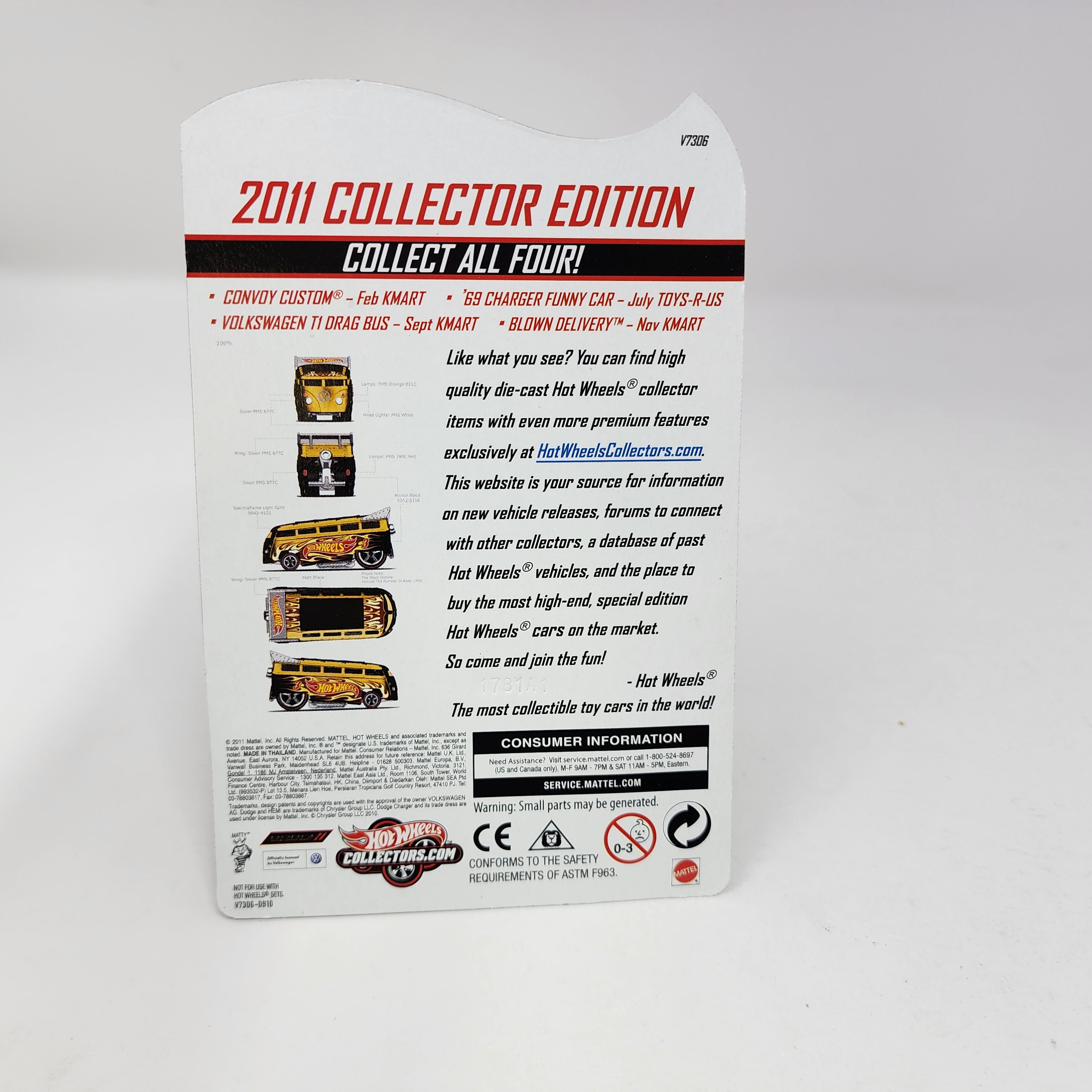 Volkswagen T1 Drag Bus * Hot Wheels 2011 Collectors Edition Mail-In、mySite、hgirdovlk