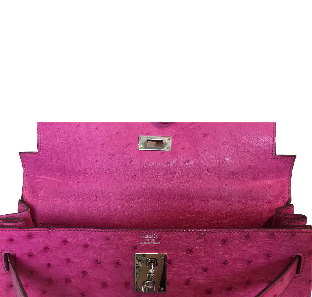 Hermès Kelly Ostrich Bag 32cm Pink Fuchsia、mySite、garminoutage.com