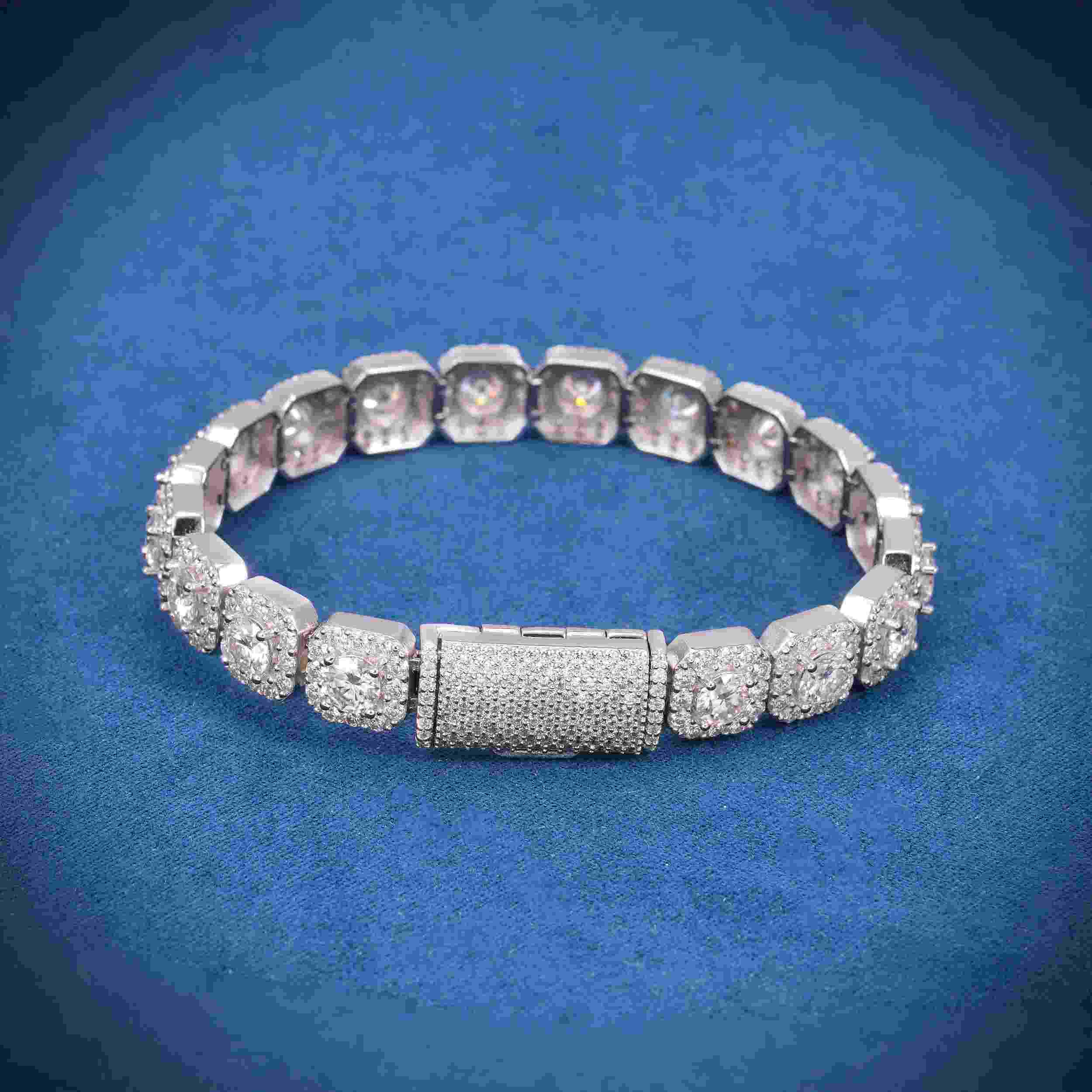 6MM Moissanite Clustered Tennis Bracelet 14K Gold、mySite、hinf8tx79