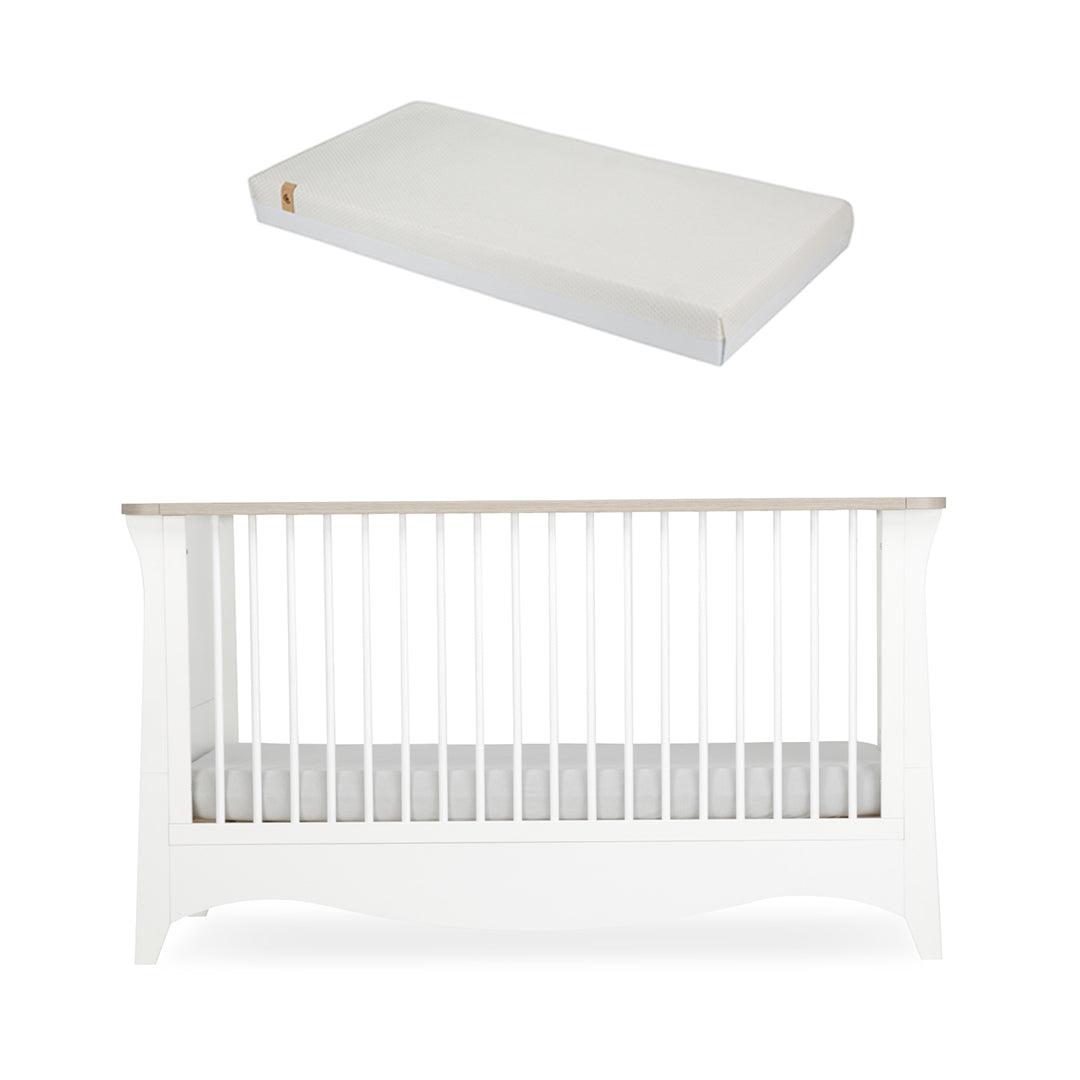  CuddleCo Clara Cot Bed - White/Ash、mySite、merchandisen