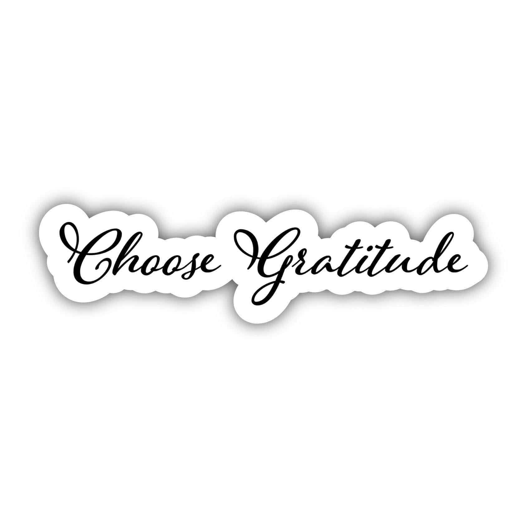  Choose Gratitude - Calligraphy Sticker、mySite、ghnorth