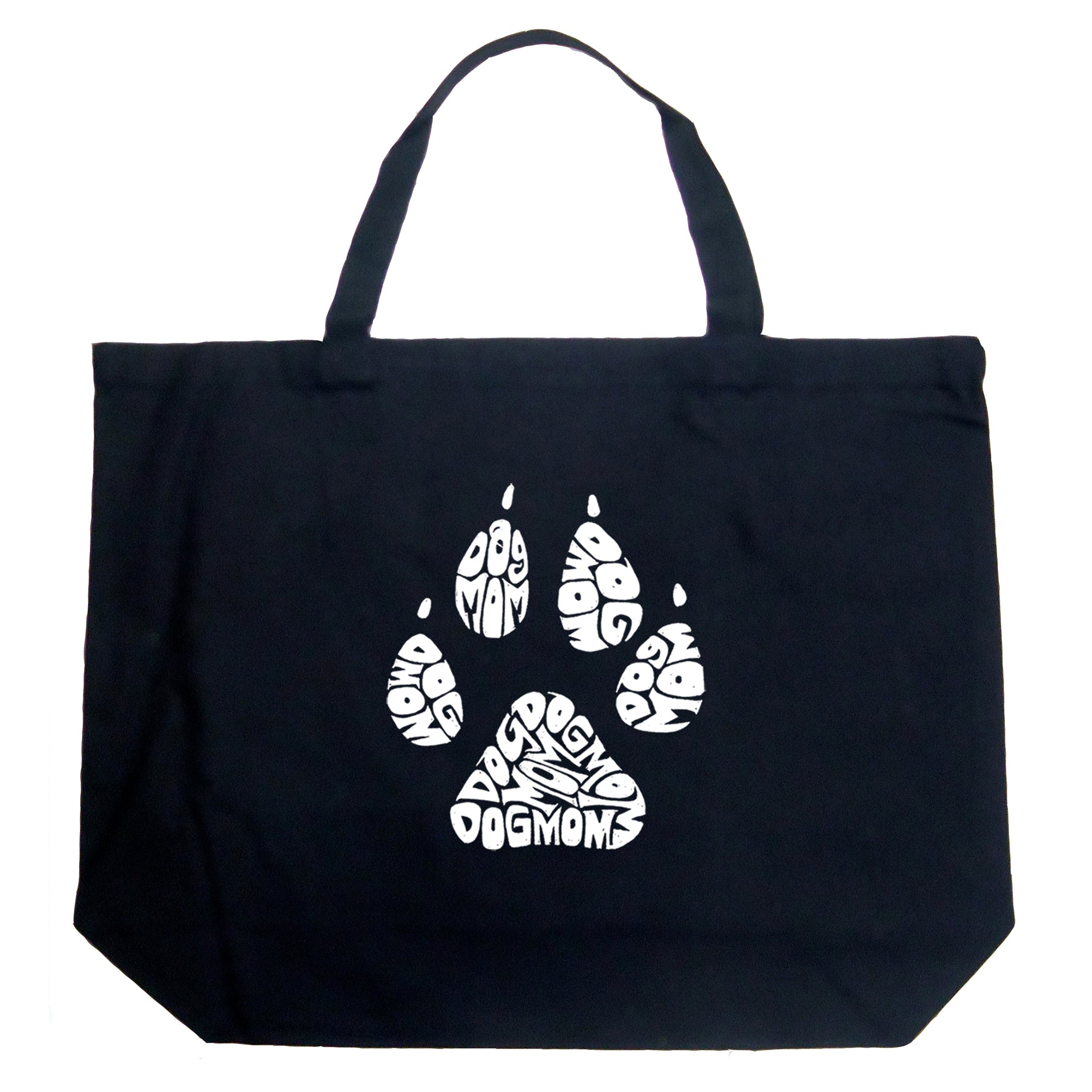 Dog Mom - Large Word Art Tote Bag、mySite、camillekostekn