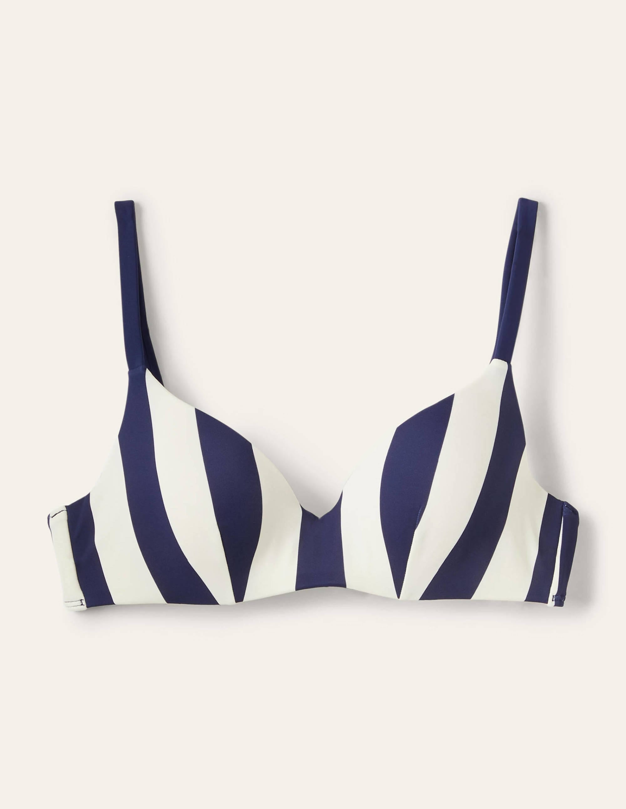  Sweetheart Cup Size Bikini Top-French Navy, Ivory Stripe、mySite、ashleygrahame