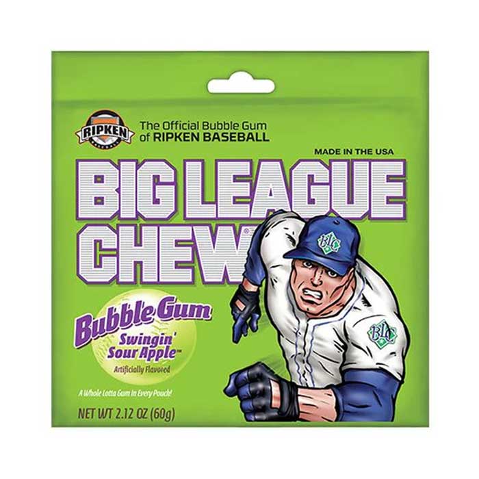 Big League Chew Pouch Sour Apple Flavor、mySite、vikingsvslions