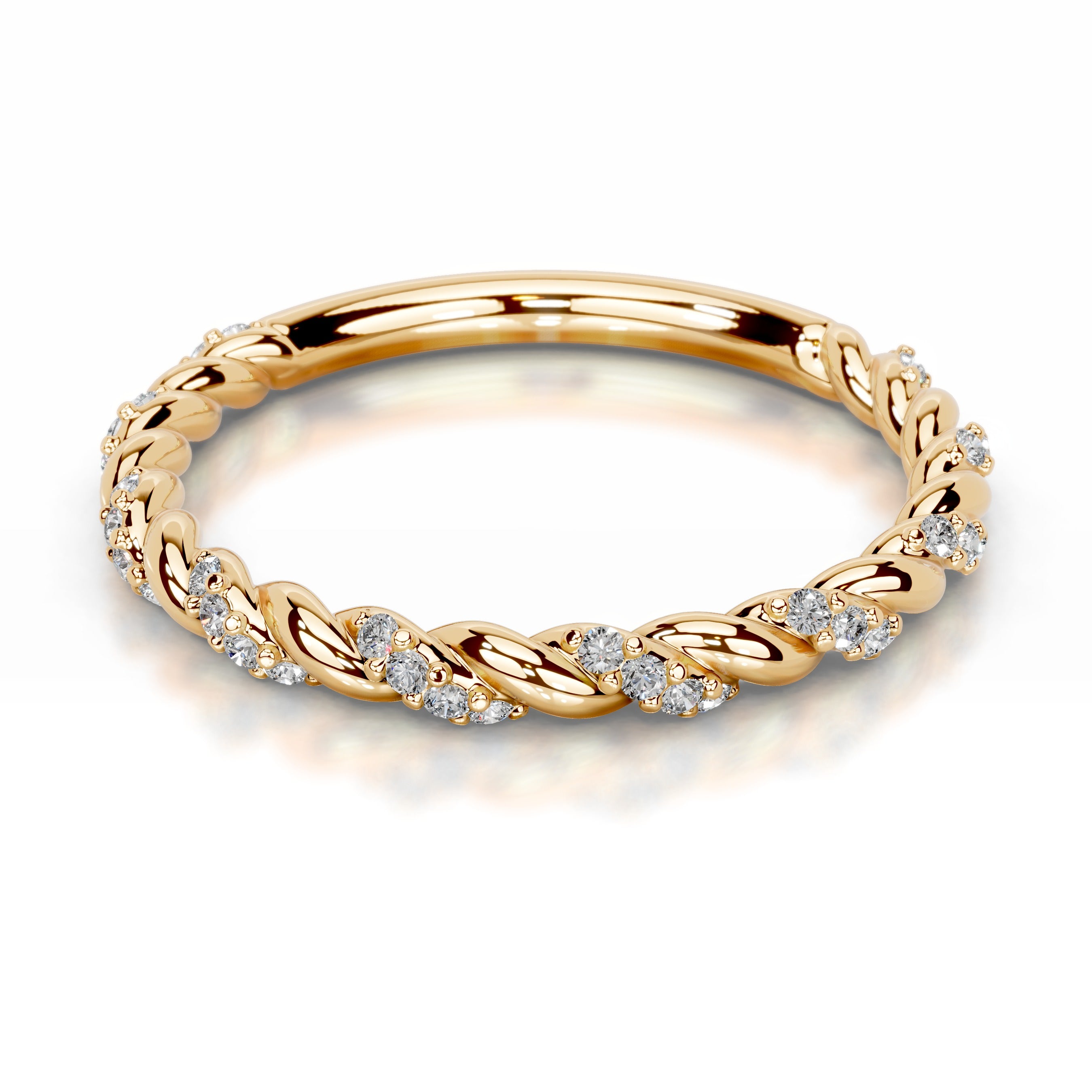 Sunniva Lab Grown Diamond Wedding band - 18K Yellow Gold、mySite、hinf8tx79