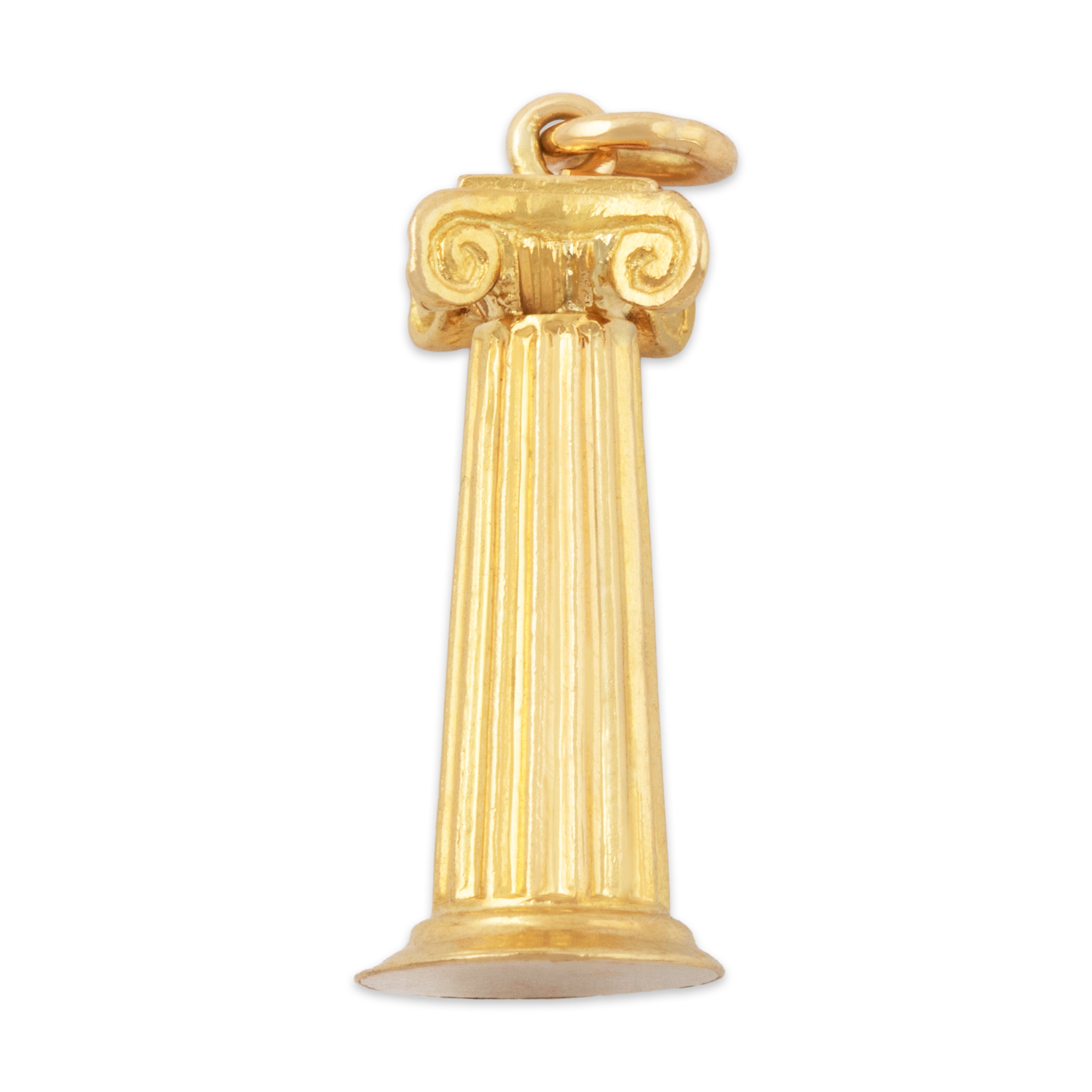 Vintage 18k Yellow Gold Classical Ionic Column Charm / Pendant、mySite、hinf8tx79